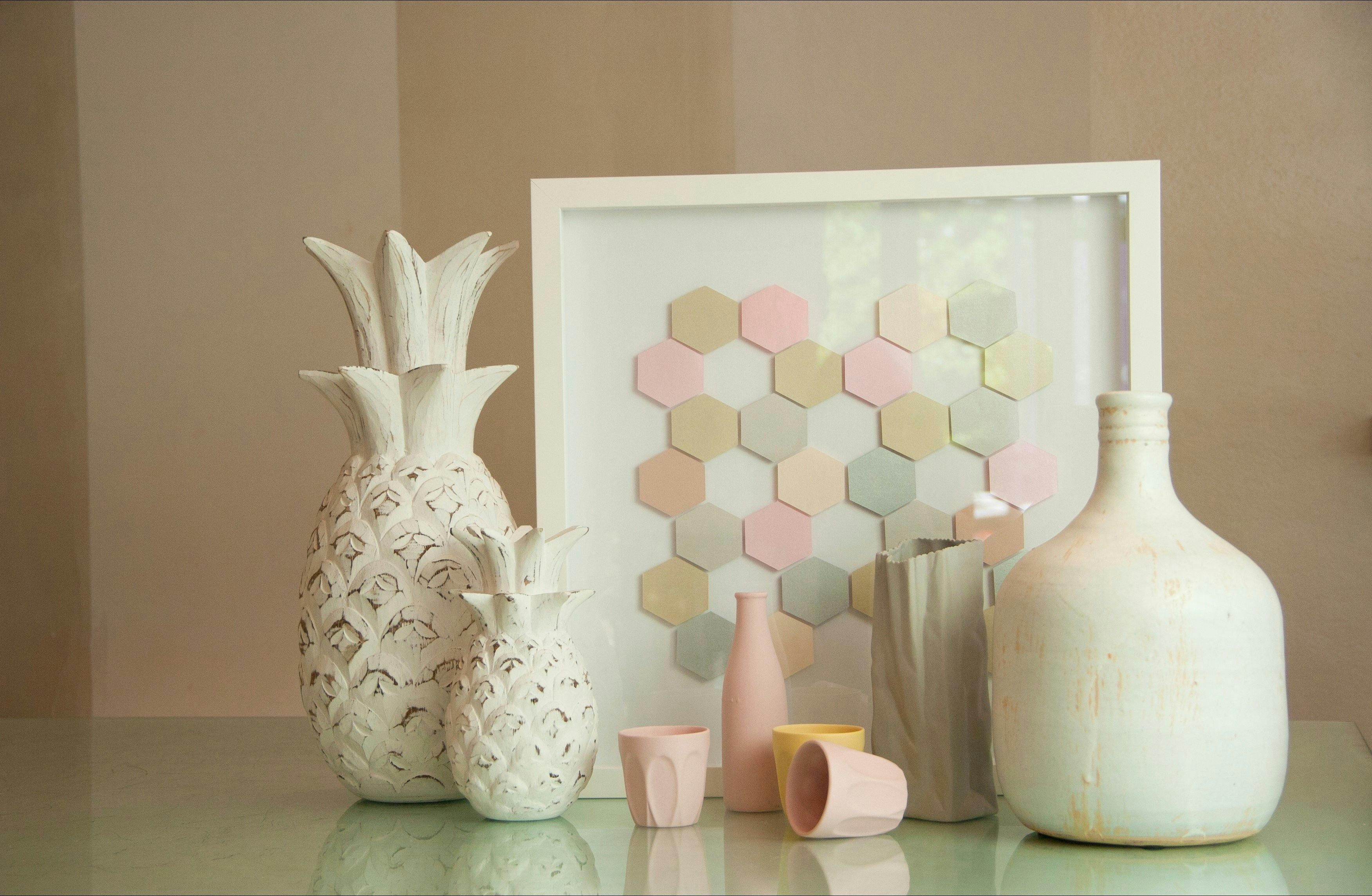 White and pink arrangement