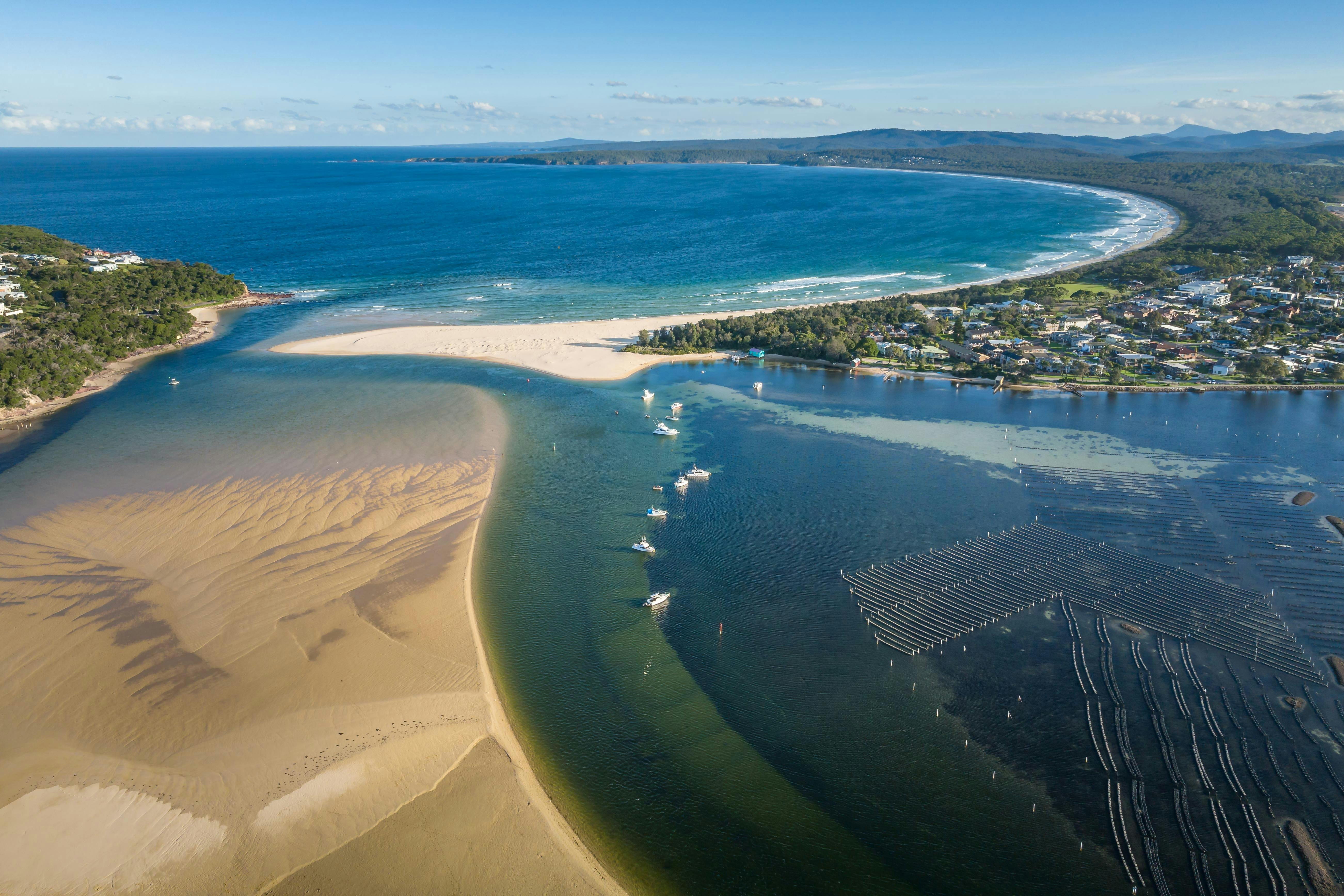 Merimbula Lake, Sapphire Coast, South Coast, NSW, boating, oysters, fishing