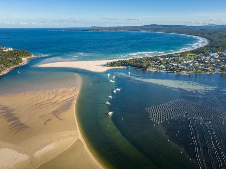 Merimbula Lake, Sapphire Coast, South Coast, NSW, boating, oysters, fishing