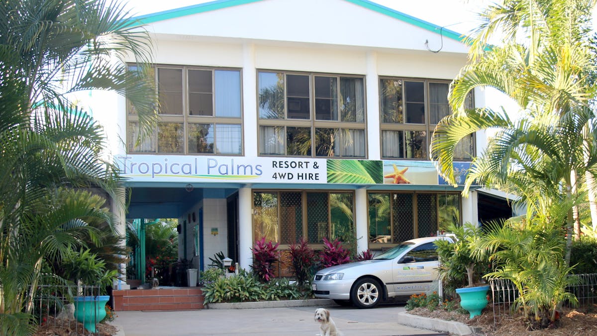 Tropical Palms Front Entry
