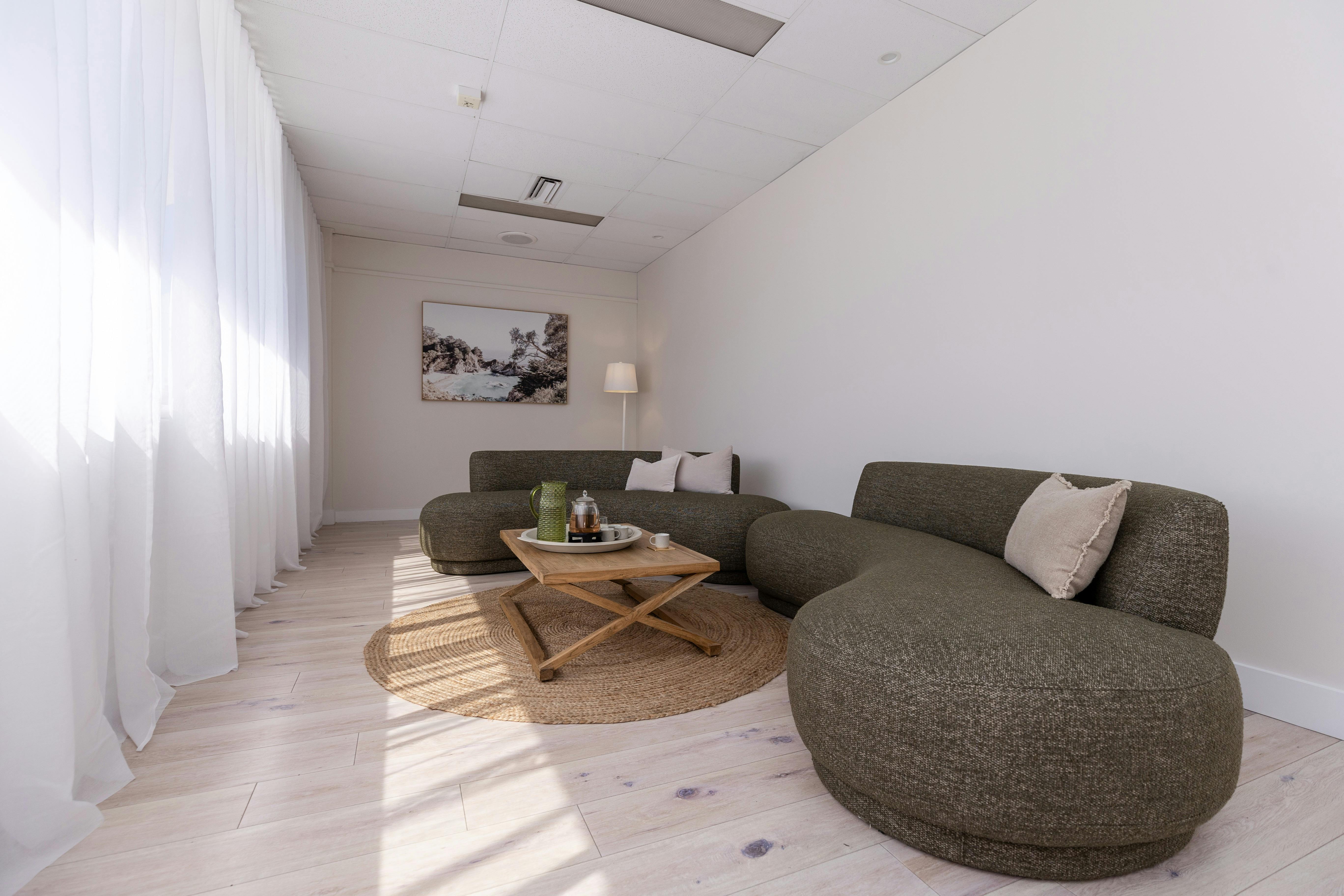 Our beautiful calm waiting area