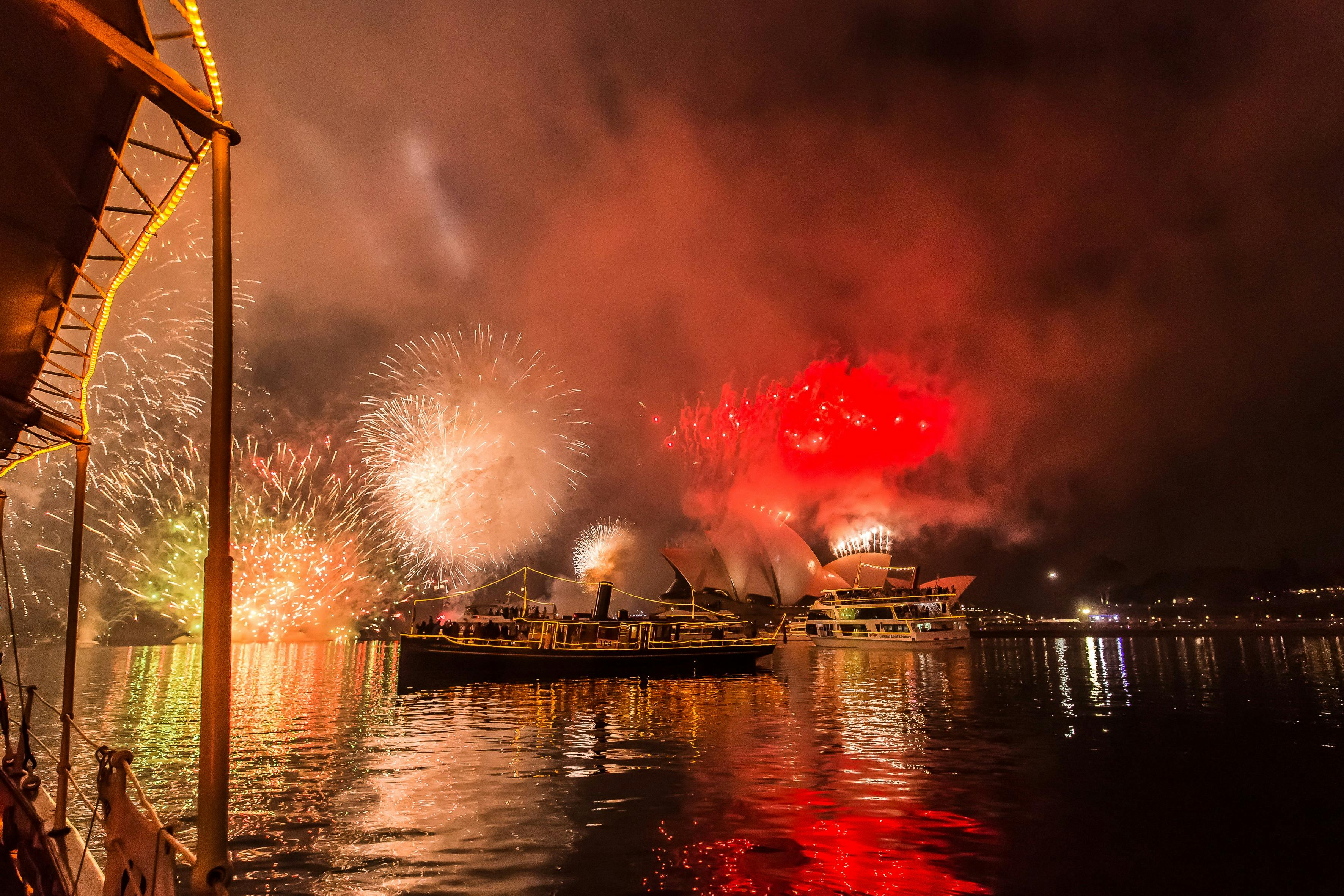 Waratah in Circular Quay for New Years Eve fireworks