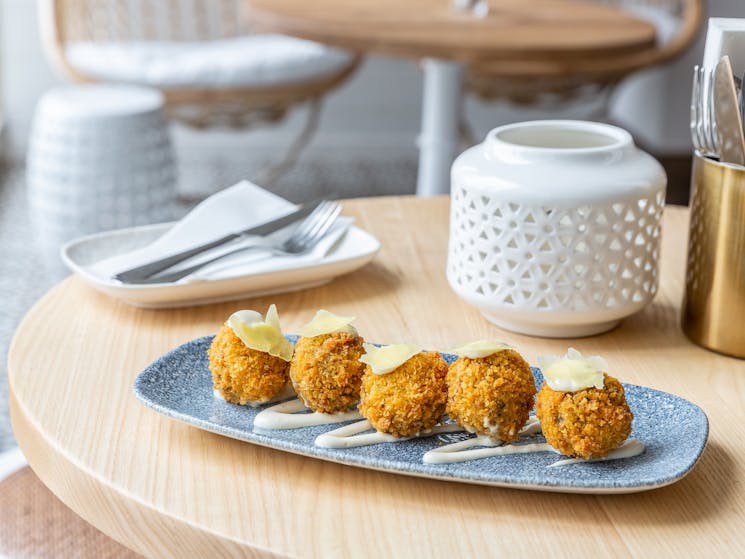 Truffle mushroom arancini