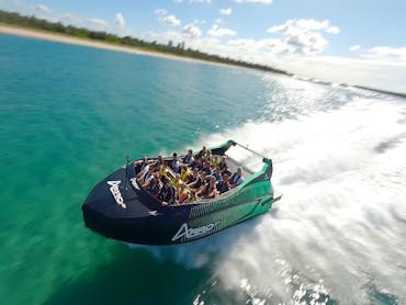 Arro Jet at high speed across the Gold Coast Broadwater Arro Jet at high speed across the Gold Coast Broadwater
