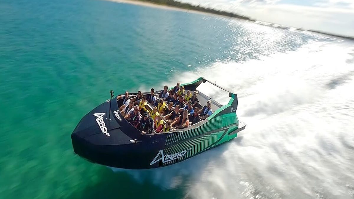 Arro Jet at high speed across the Gold Coast Broadwater