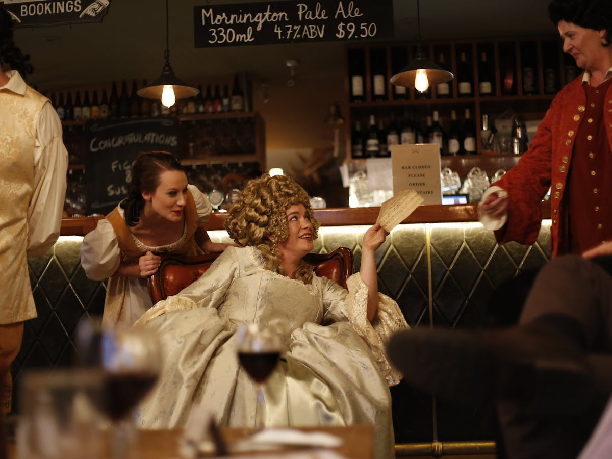 Opera performance in a cosy pub