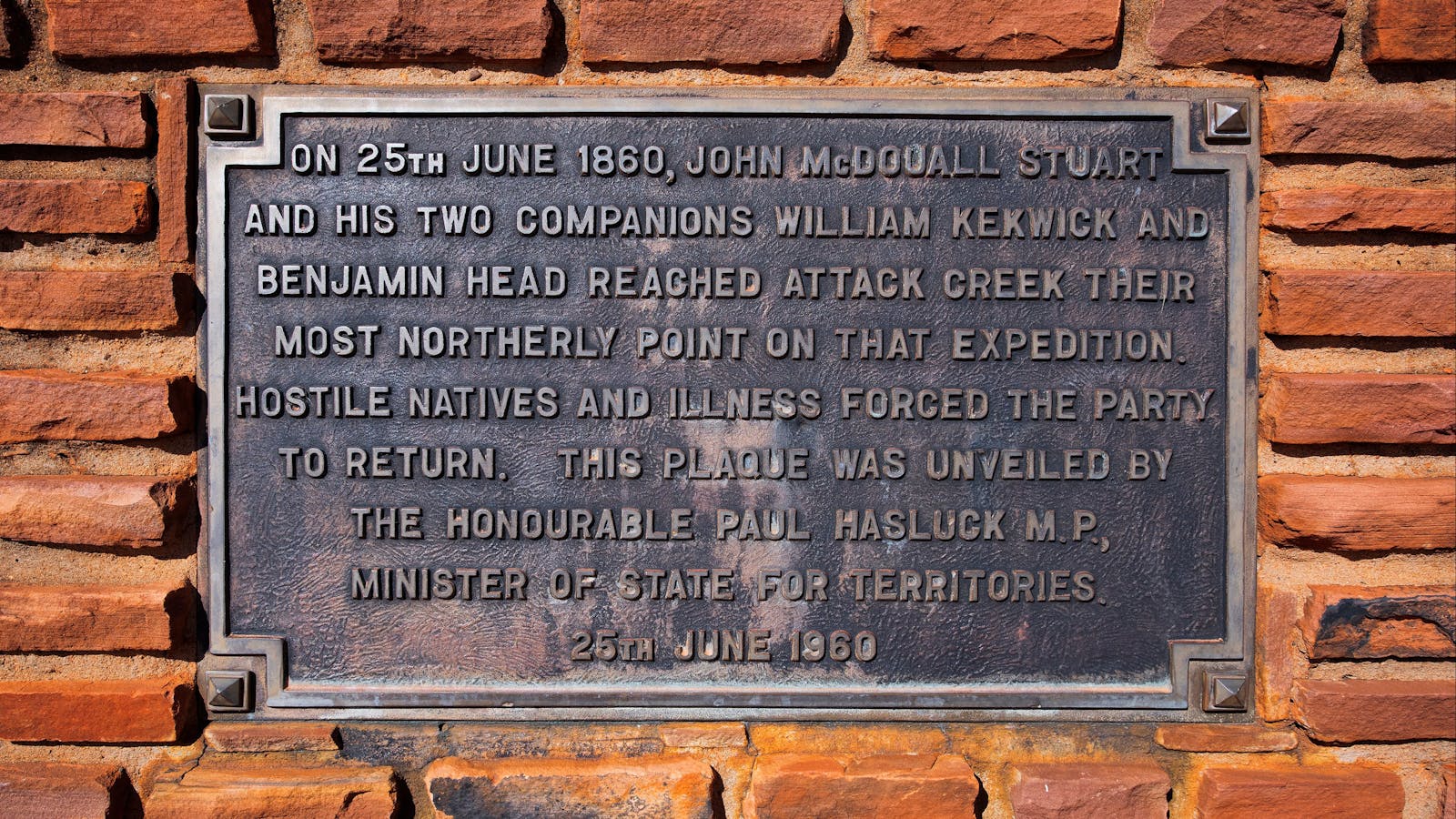 Attack Creek Historical Reserve Memorial