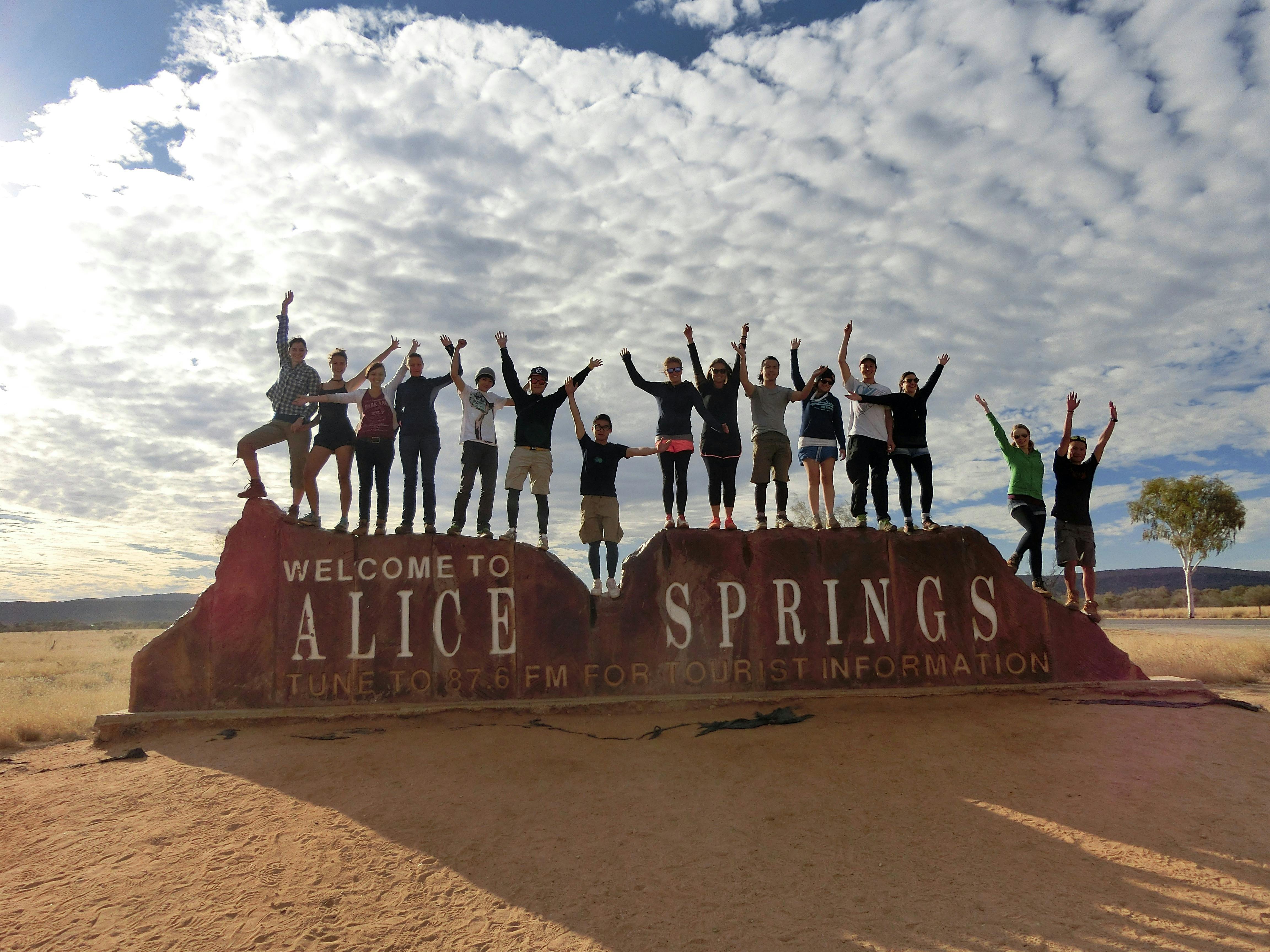 Happy Group in Alice Springs at the end!