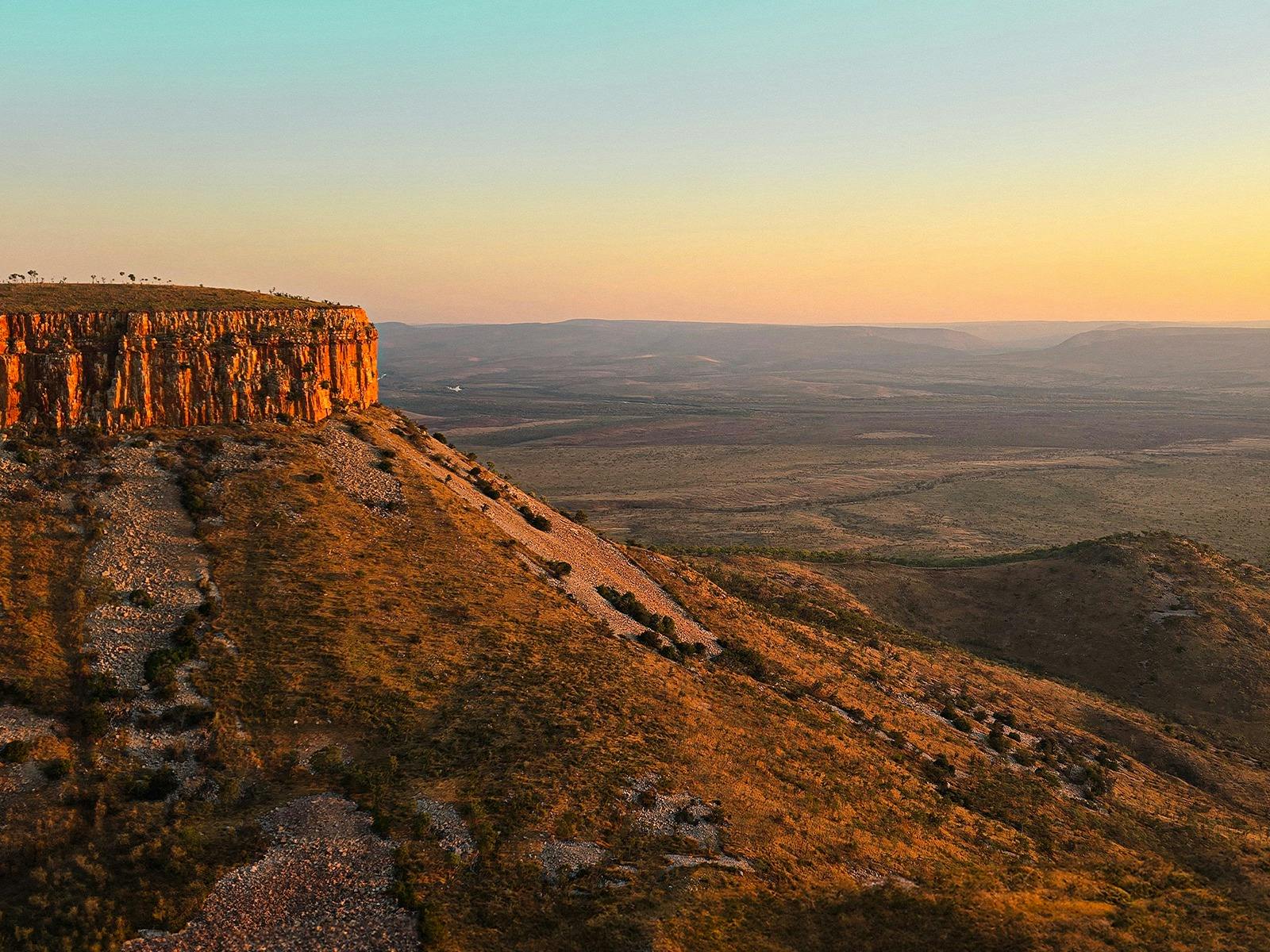 a high point in a landscape