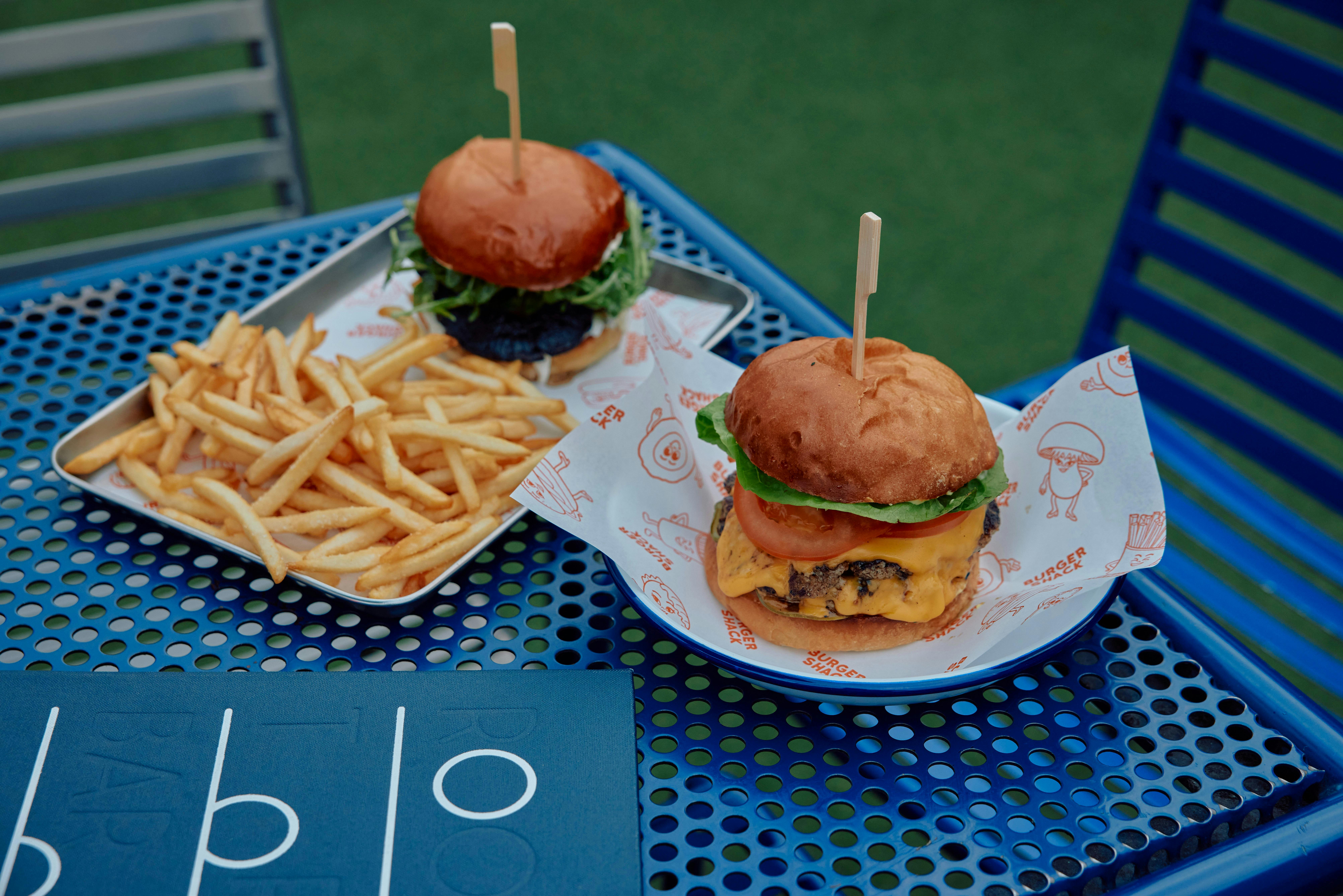 Burgers and fries