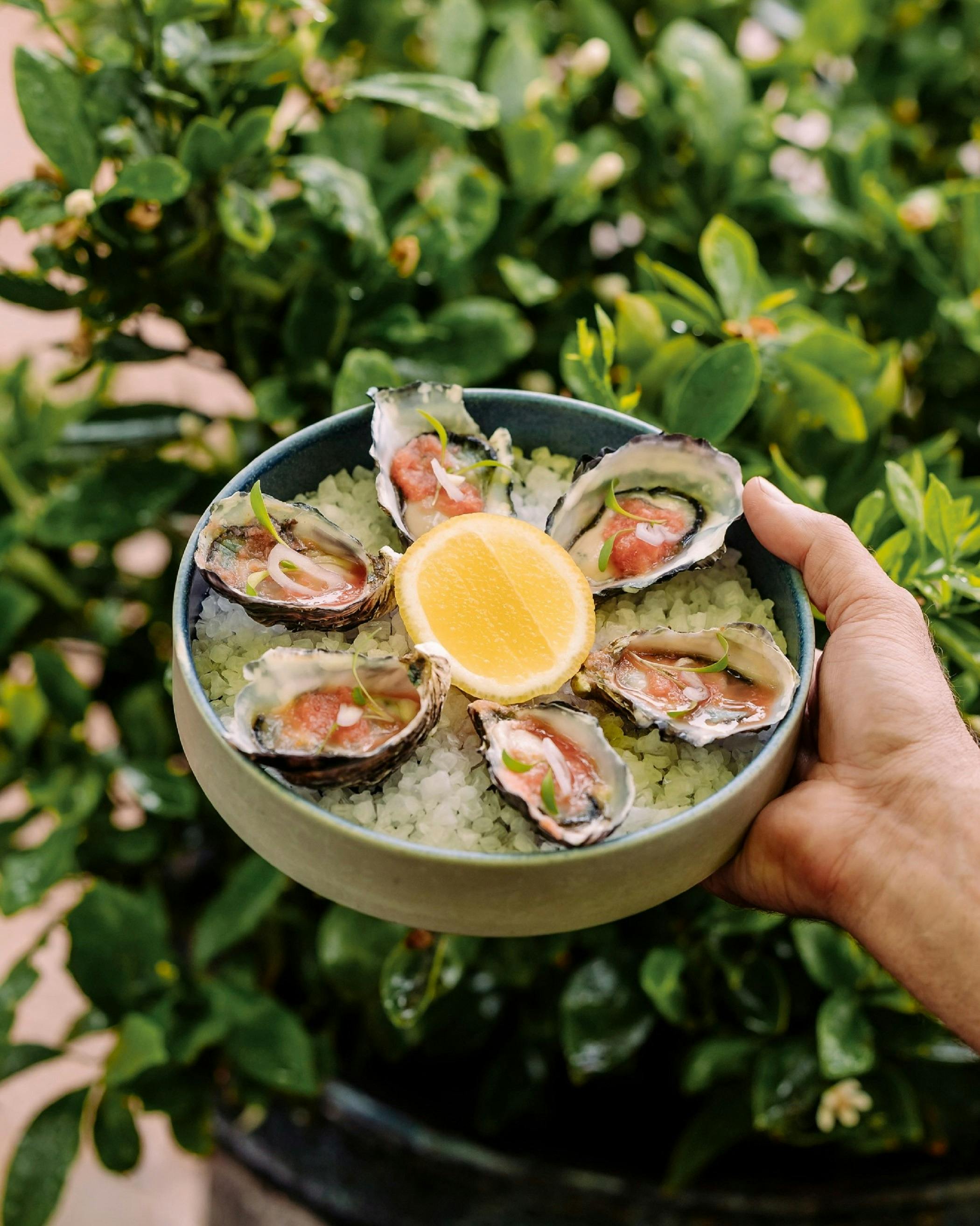 Lemongrass and citrus oysters