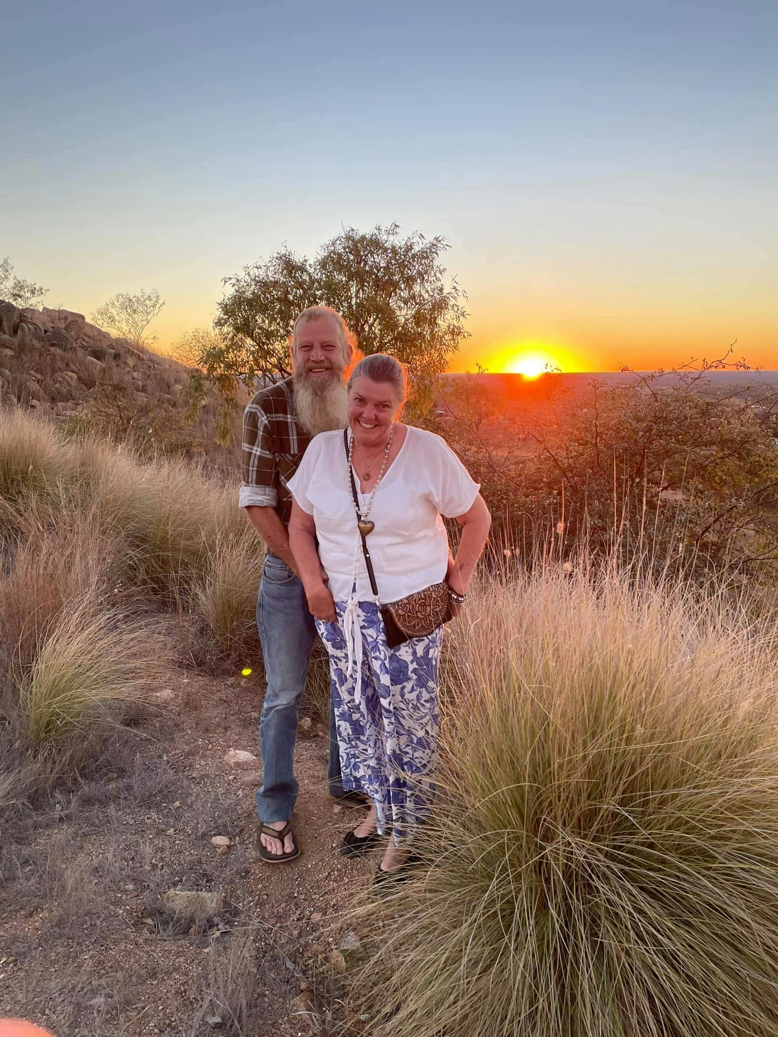 Sunset experienced finished with sun disappearing behind us