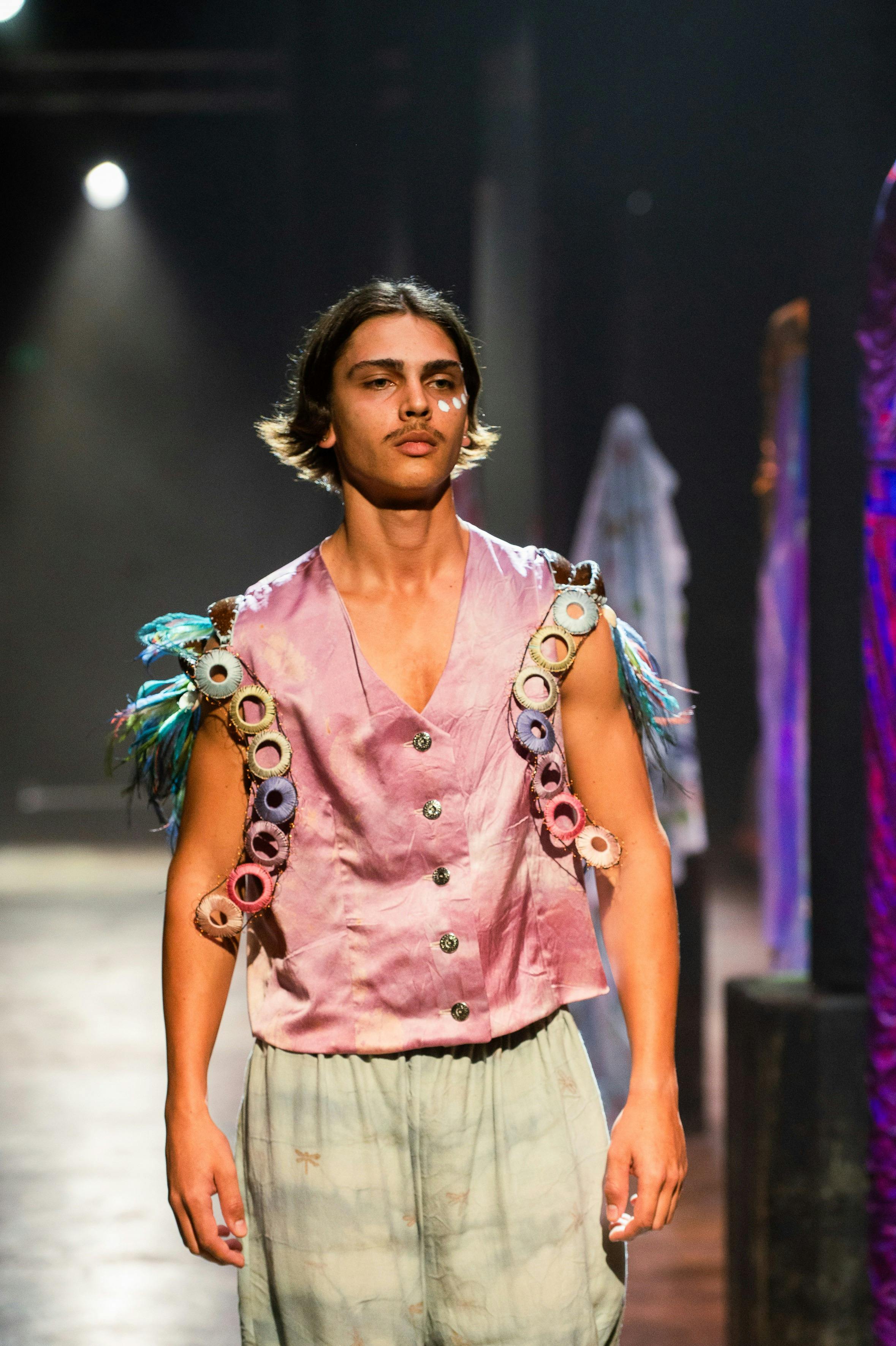 Anton Schorpflin modelling for Felicity Chapman. Photograph: Blueclick Photography.