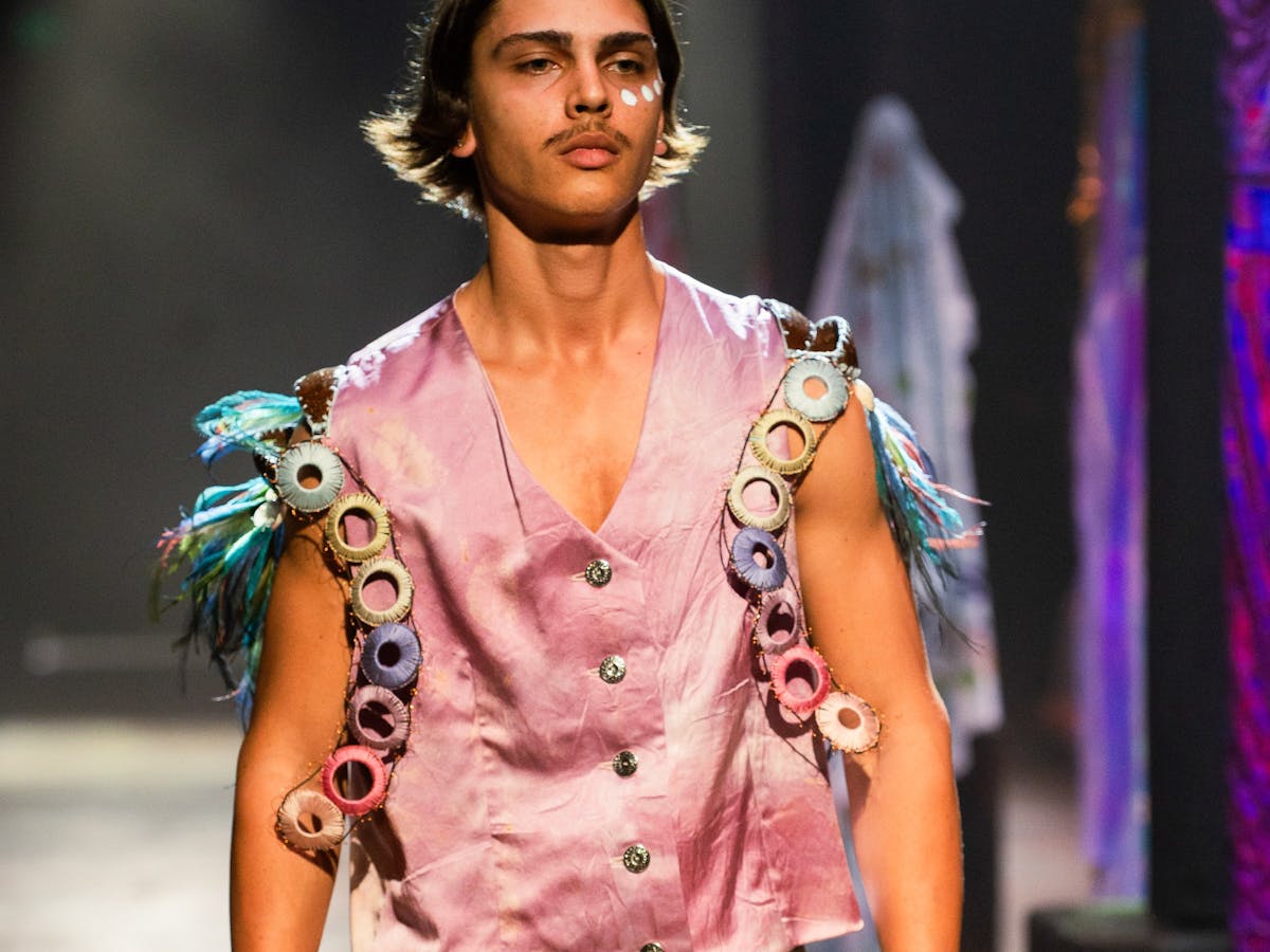 Anton Schorpflin modelling for Felicity Chapman. Photograph: Blueclick Photography.