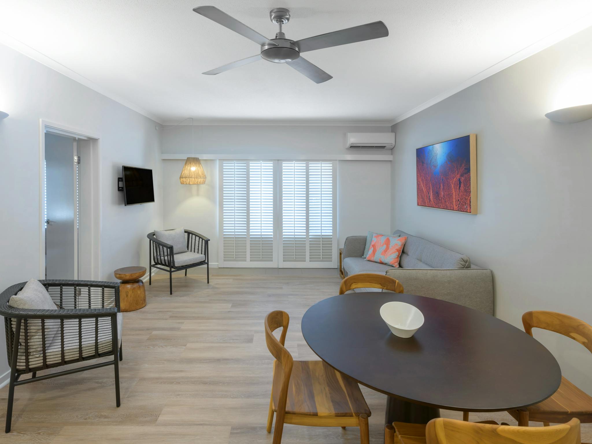 Ramada Resort by Wyndham Port Douglas deluxe one bedroom apartment lounge 1 Ramada Resort by Wyndham Port Douglas deluxe one bedroom apartment lounge 1