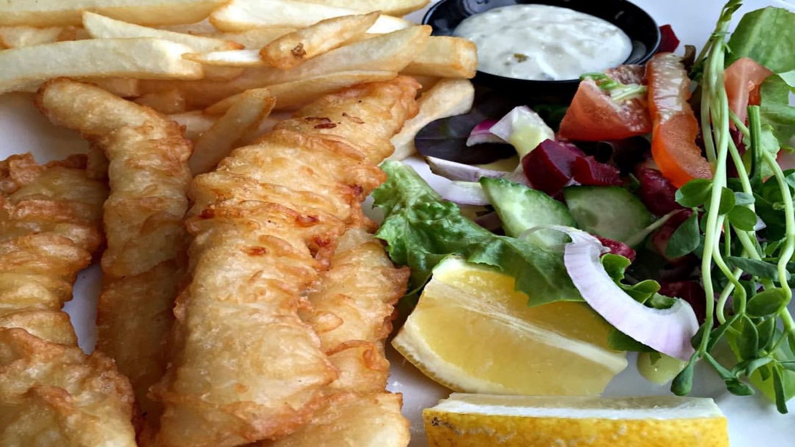 Seafood menu at Bayview Dining