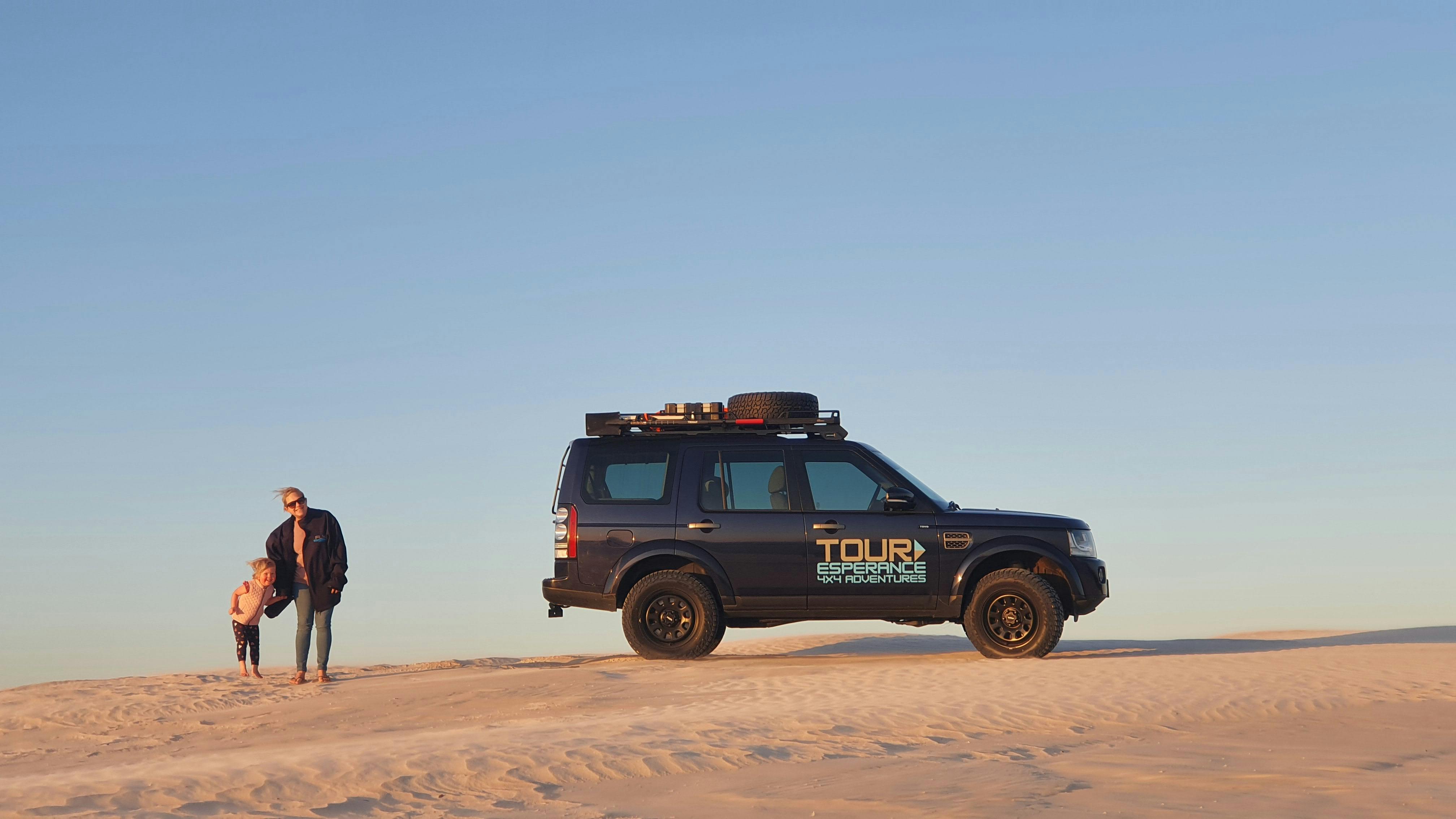 Enjoying the Sand Dunes with the little one