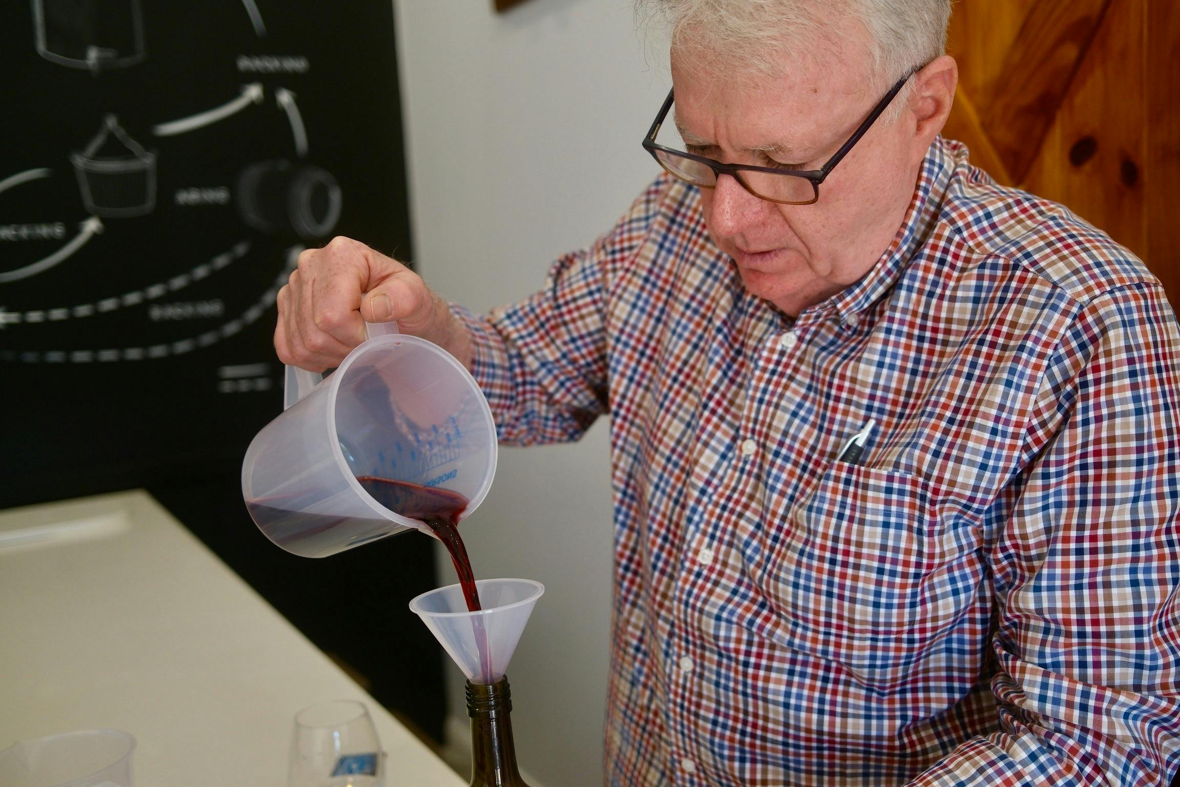 Blending red wine
