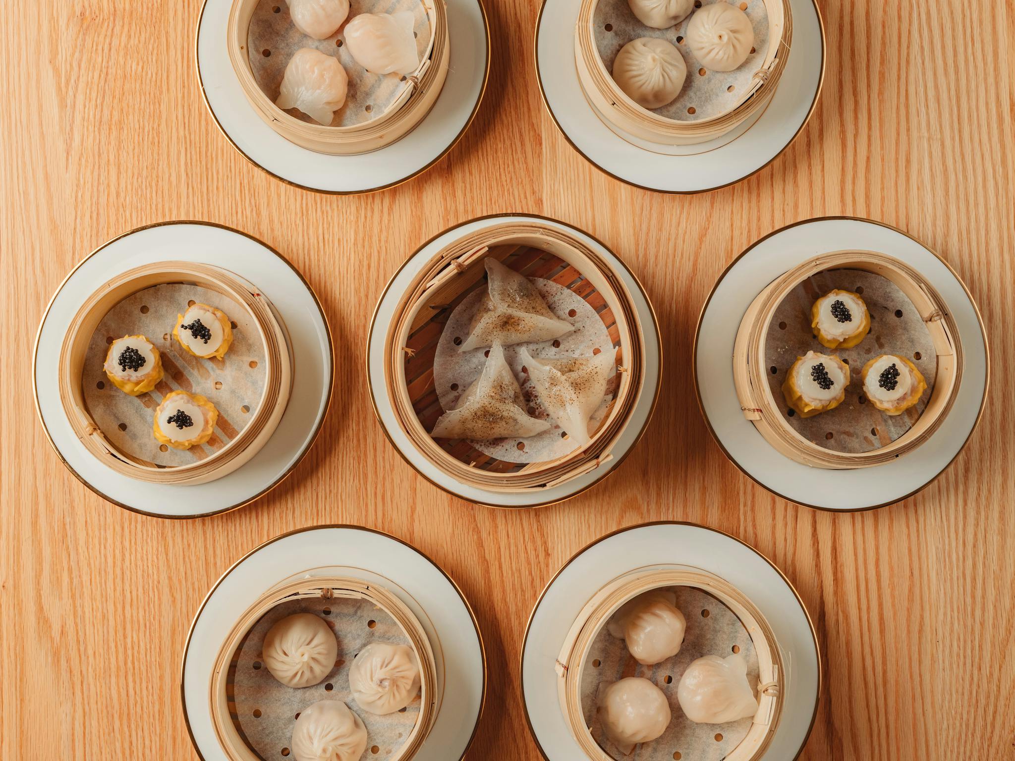 A selection of different dumplings. A selection of different dumplings.