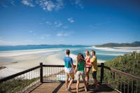 Two couples on lookout overlooking Hill Inlet.