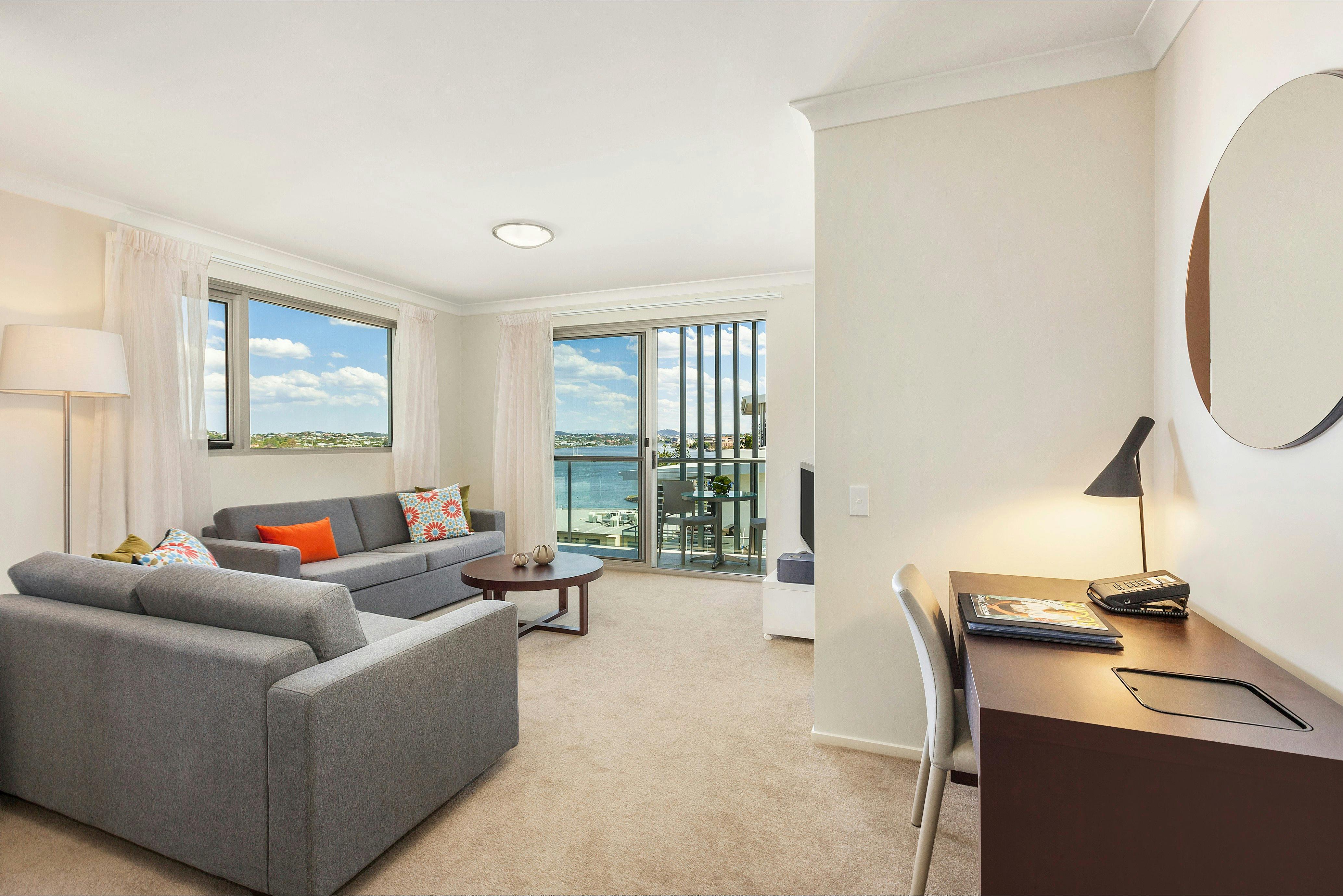 Living Area- Two Bedroom Apartment