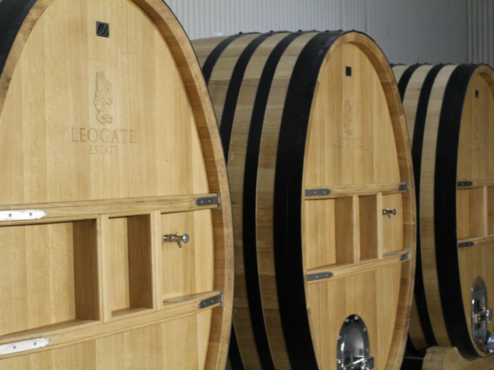 Leogate Estate Oak barrells