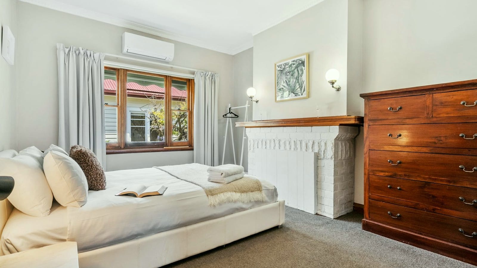 @nd Bedroom with Queen size bed, and air conditioner