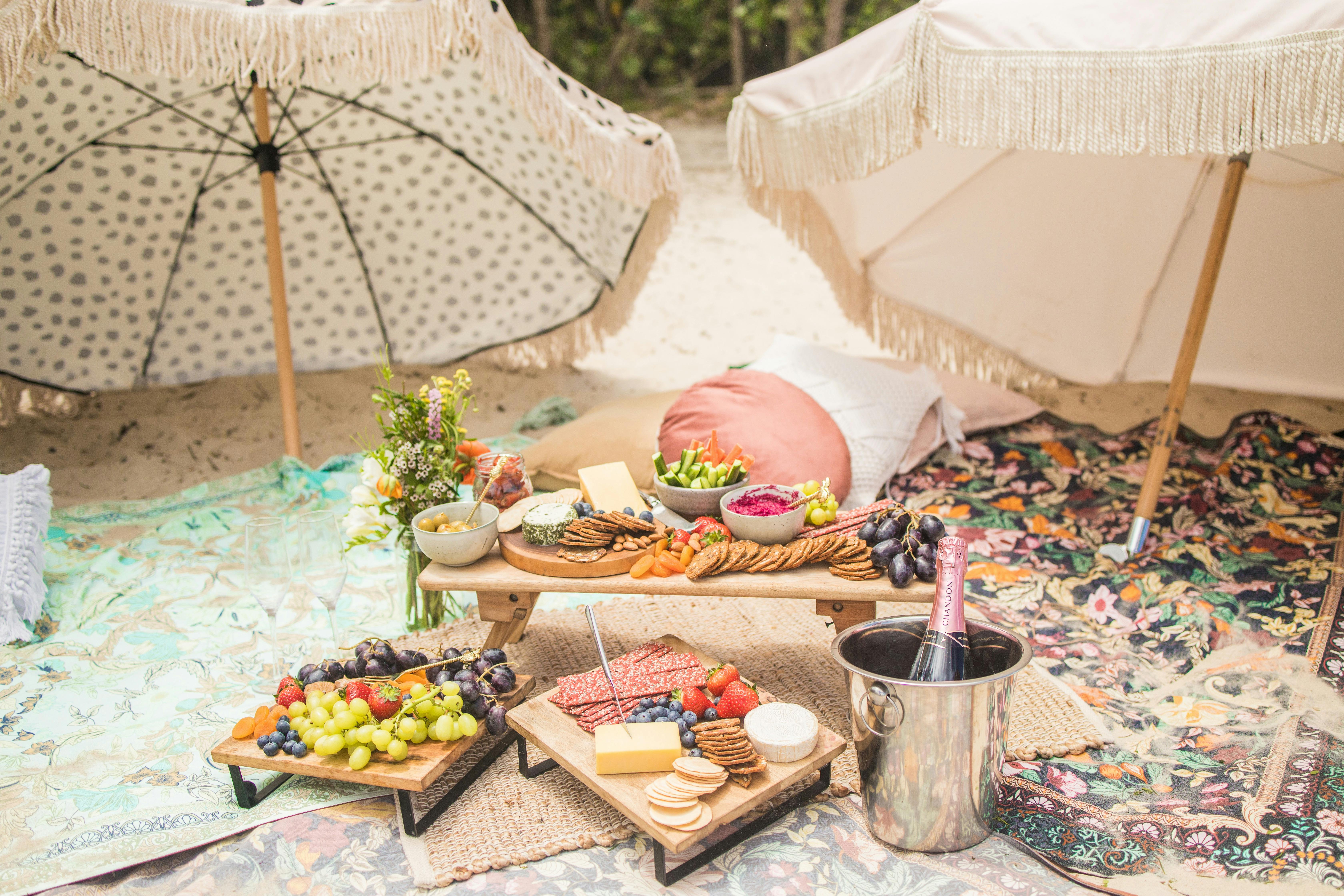 Picnic by the beach.