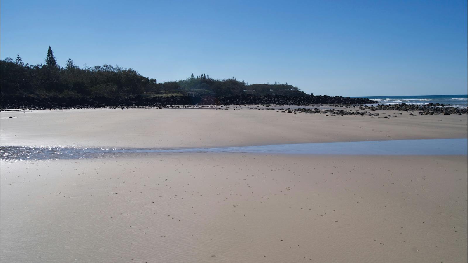 Looking toward Submarine Park from beach