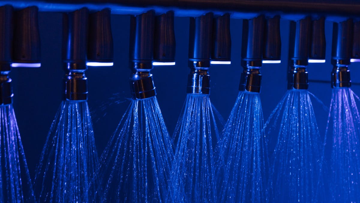 Vichy Shower Tunred On