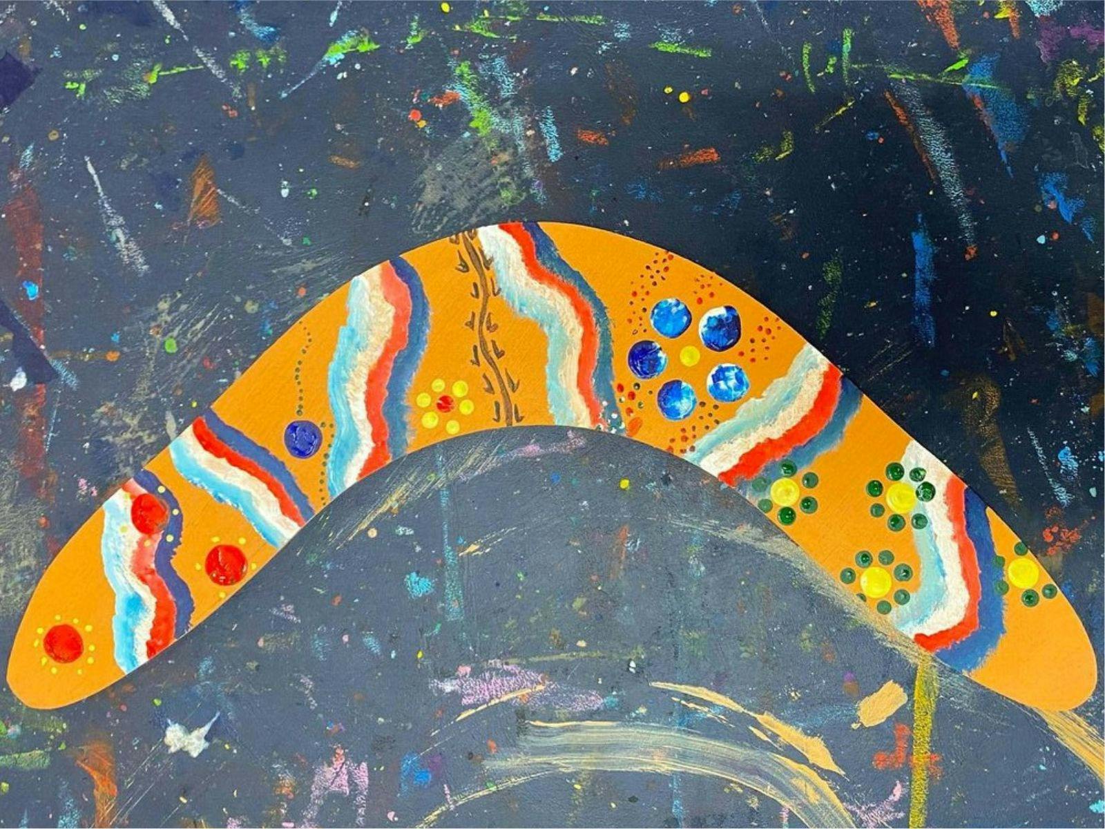 Painted Boomerang.