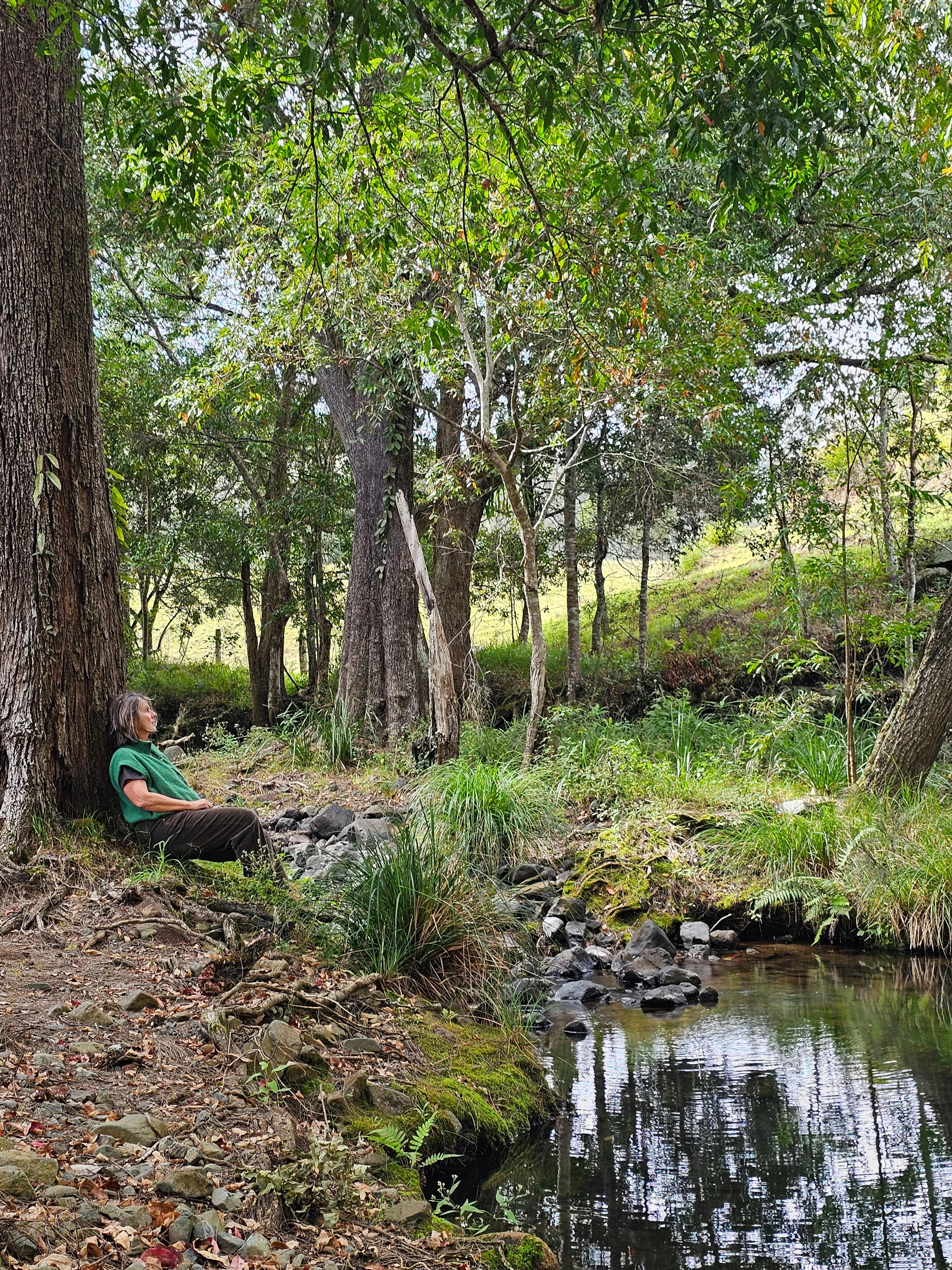 reflecting during a Once Were Wild Travel workshop