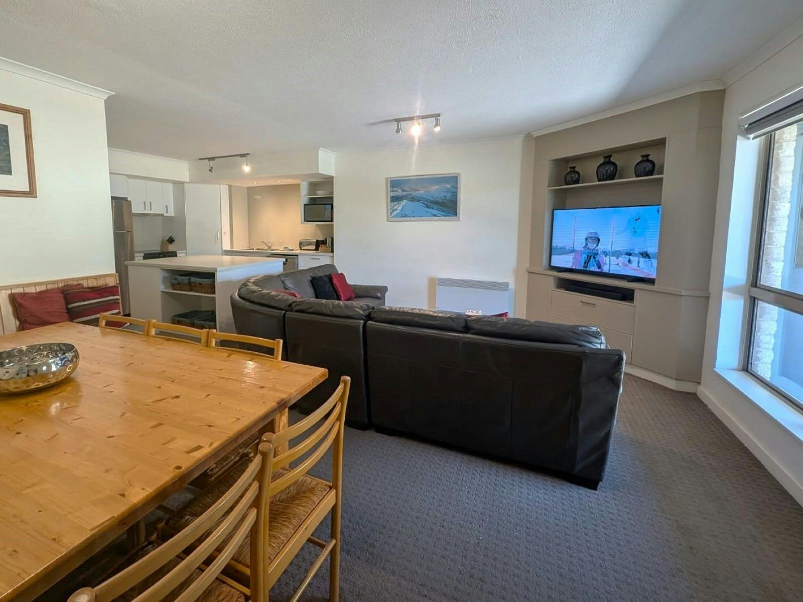 Open plan living dining kitchen
