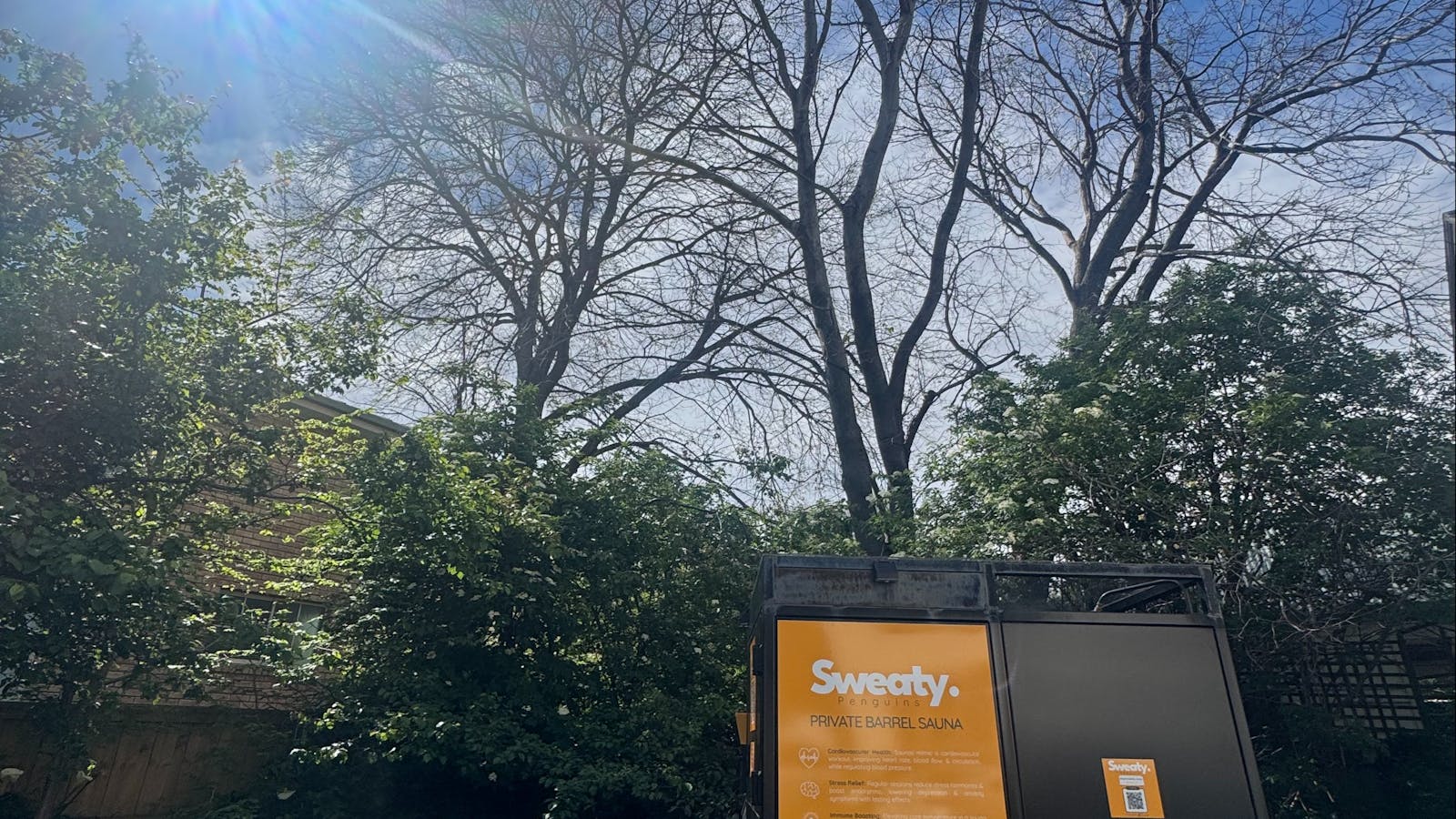 Sandy Bay’s current sauna, with a new custom-build on the way.