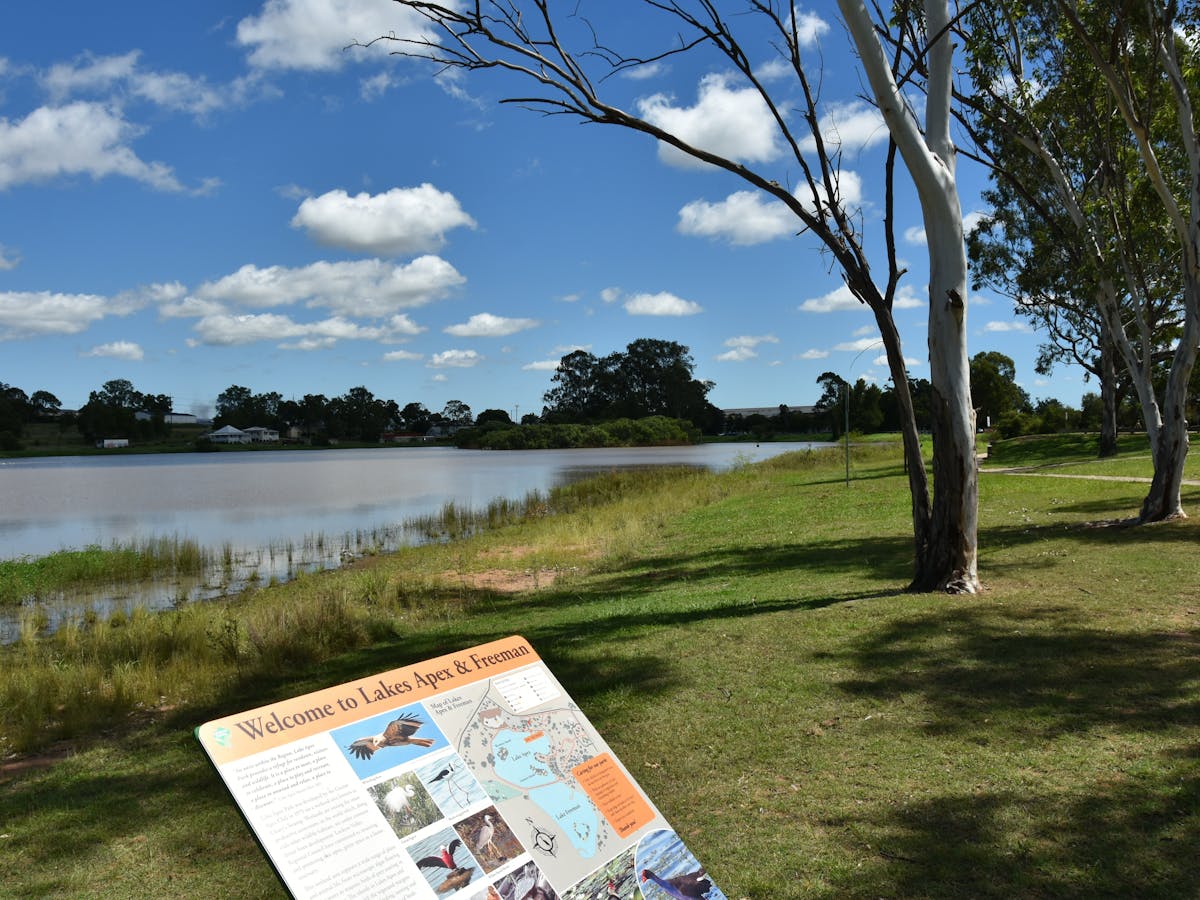 View of the lake