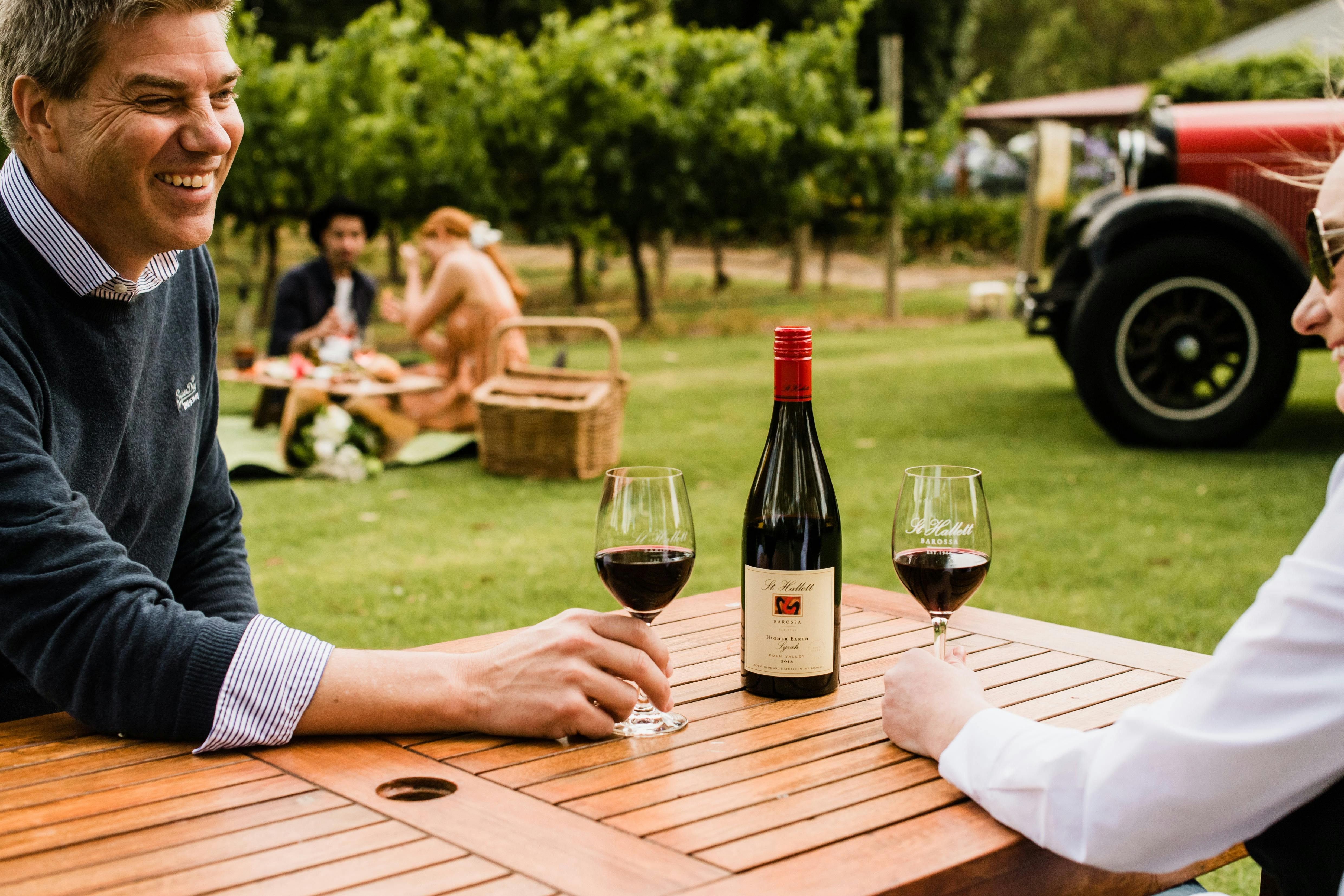 st hallett wine tasting