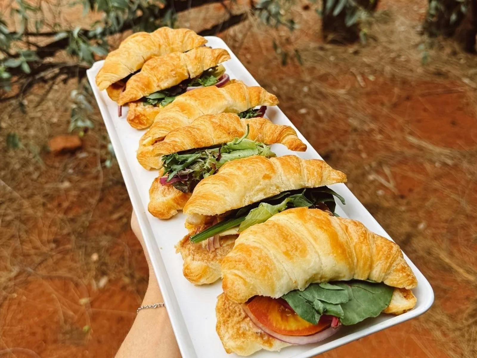 Ininti's famous halloumi croissant sandwich!