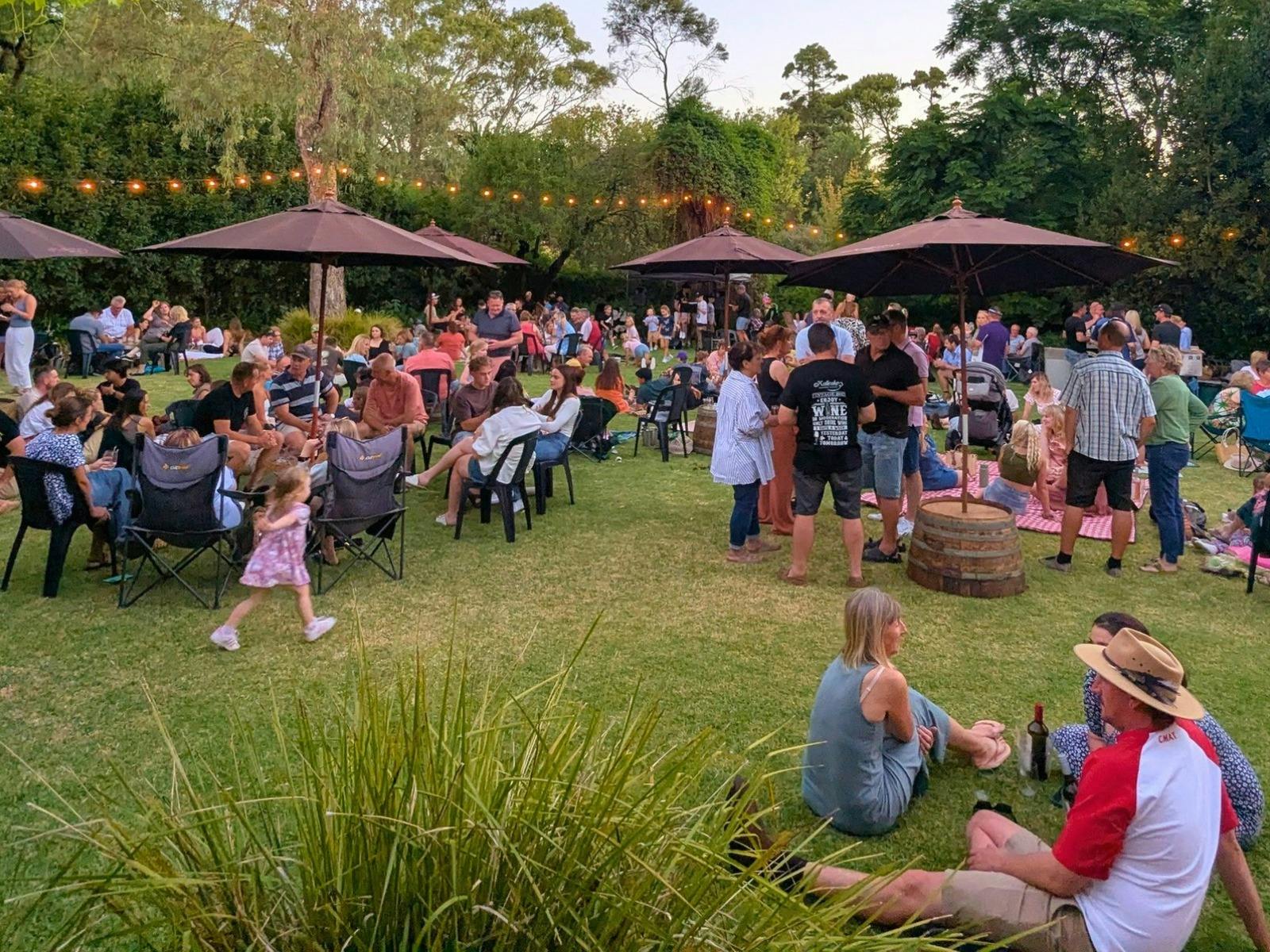 People on the lawn