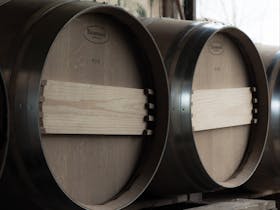 Wine shed barrels - The Pilot