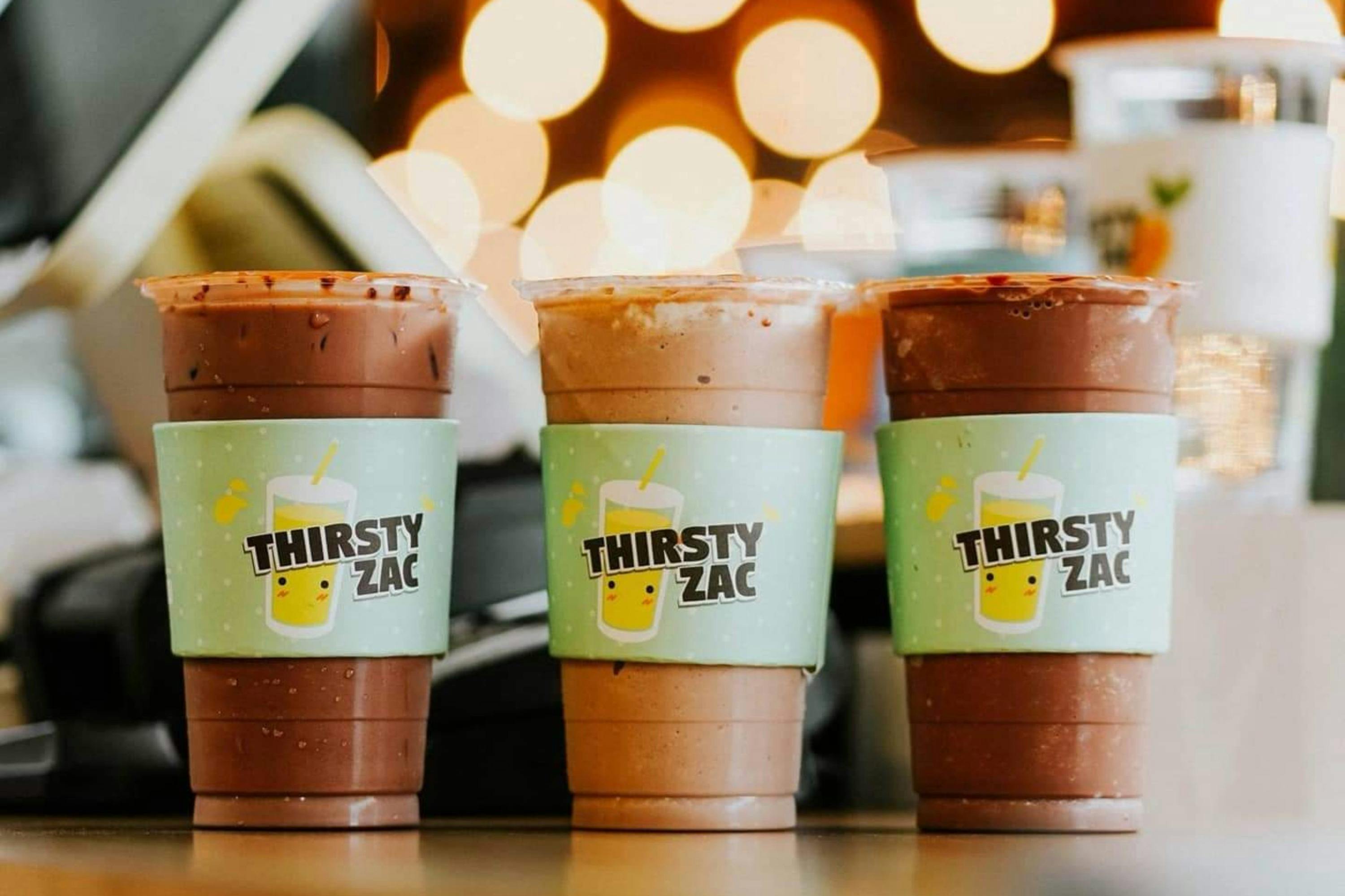 Three chocolate drinks