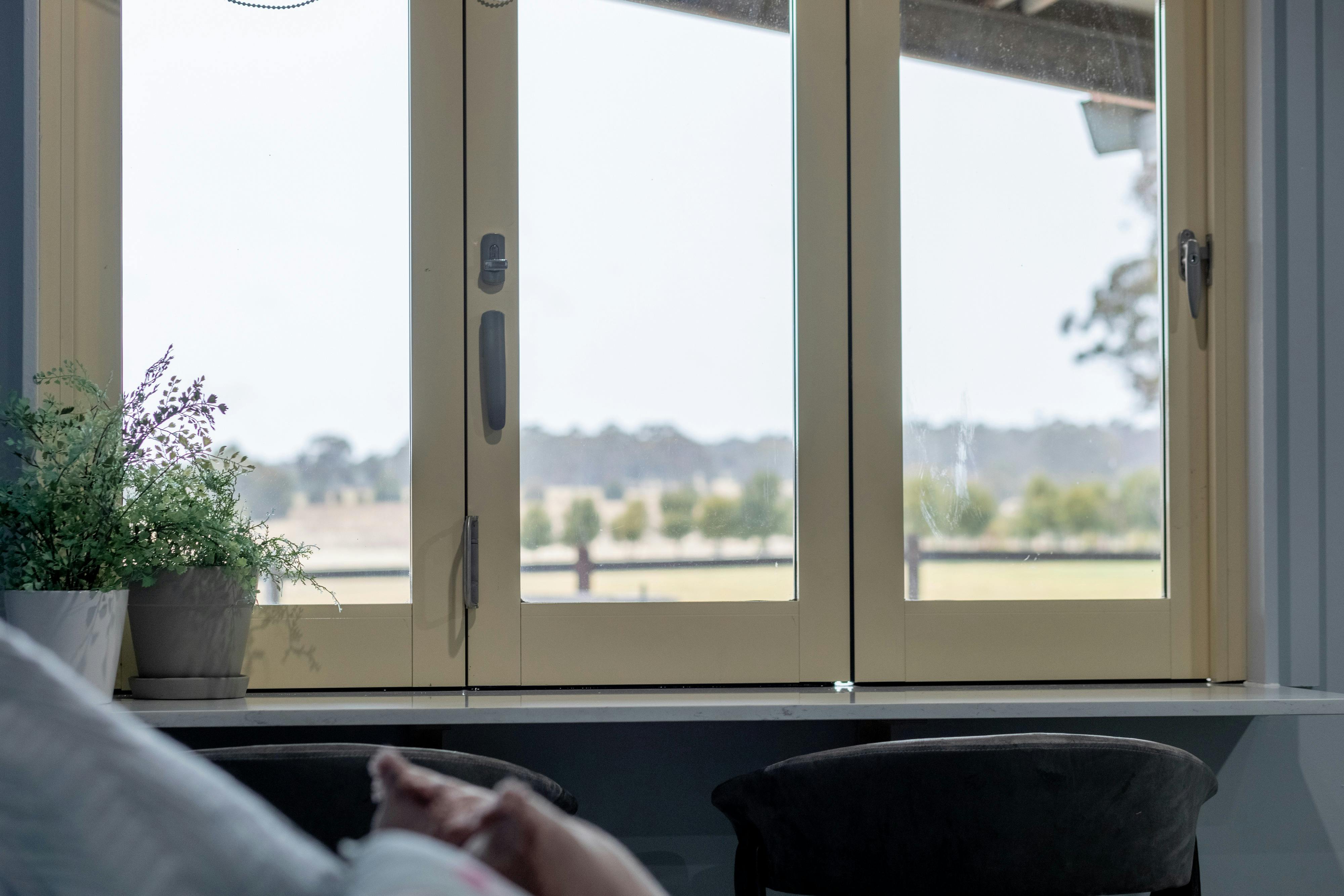 Le Roi burrow window dining view