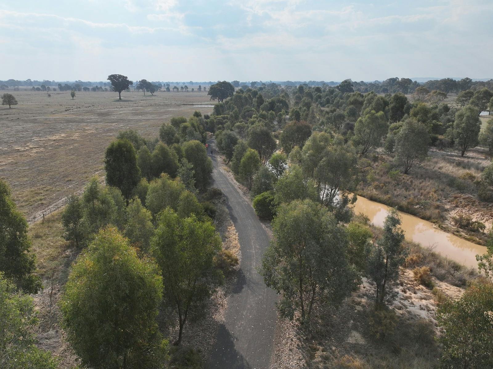Aerial view of the Mokaon Discovery Trail
