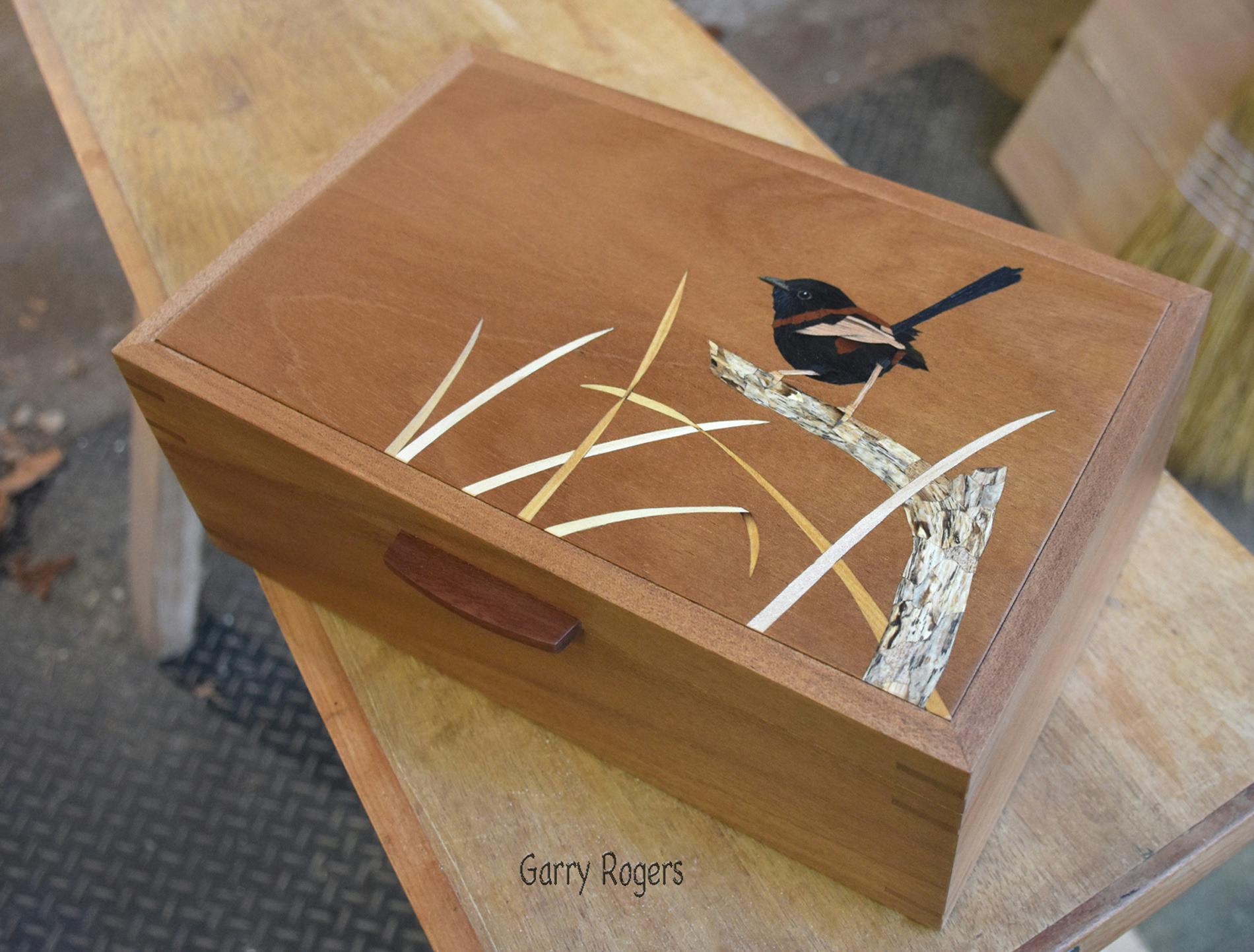 Garry Rogers - Inlaid wooden box