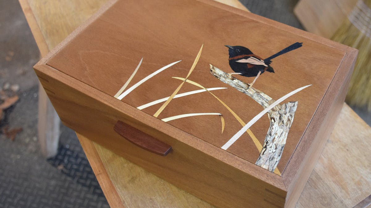 Garry Rogers - Inlaid wooden box