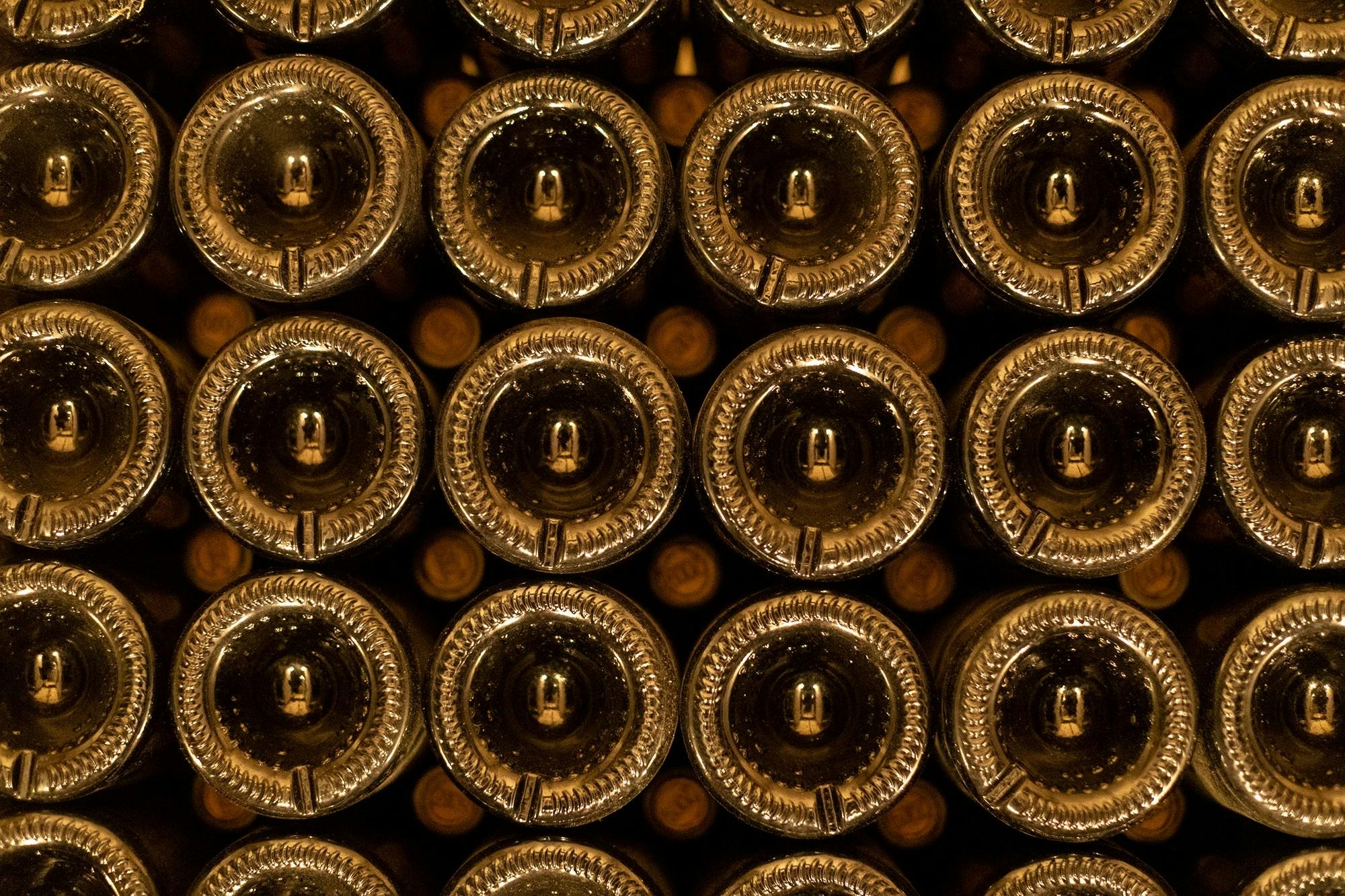 wine bottles