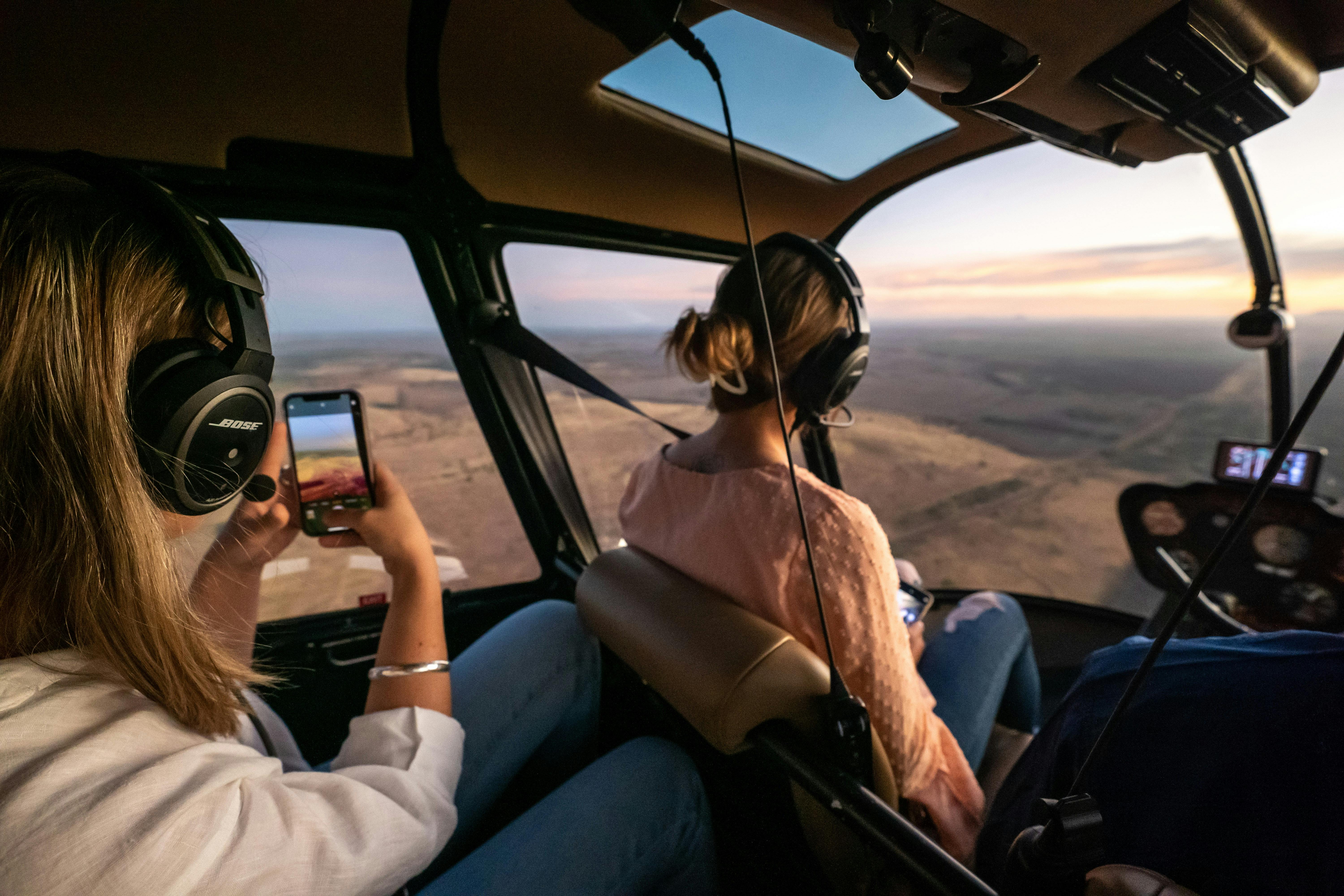 Passengers on a Scenic Flight
