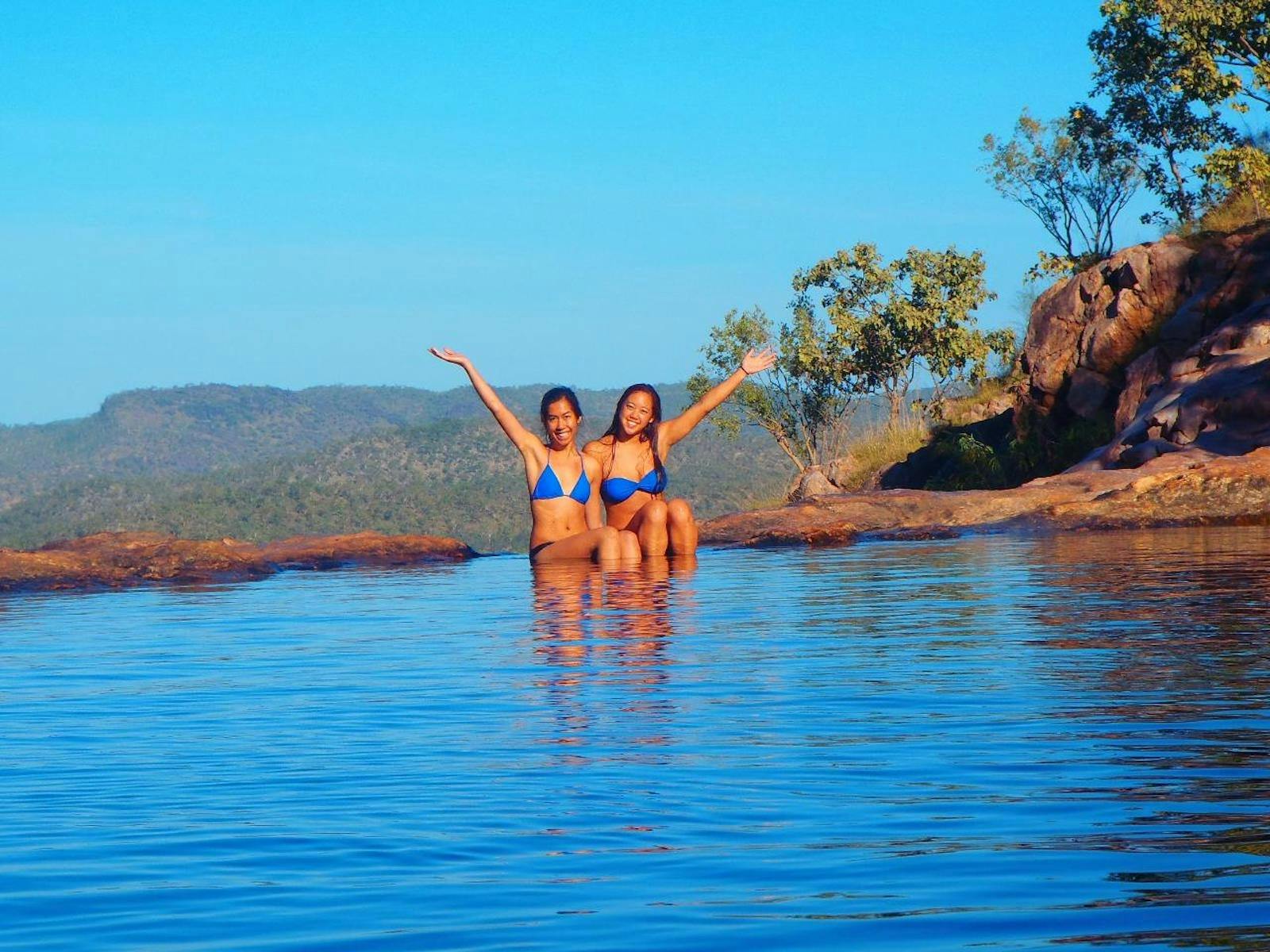 Territory Expeditions guests at Gumlom Falls