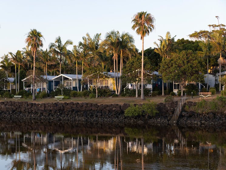 Terrace Reserve - view over the water to the park