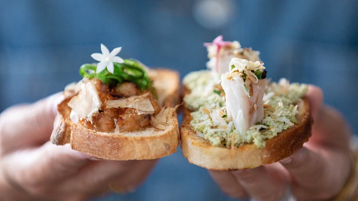 Crab & Ocean Bruschetta