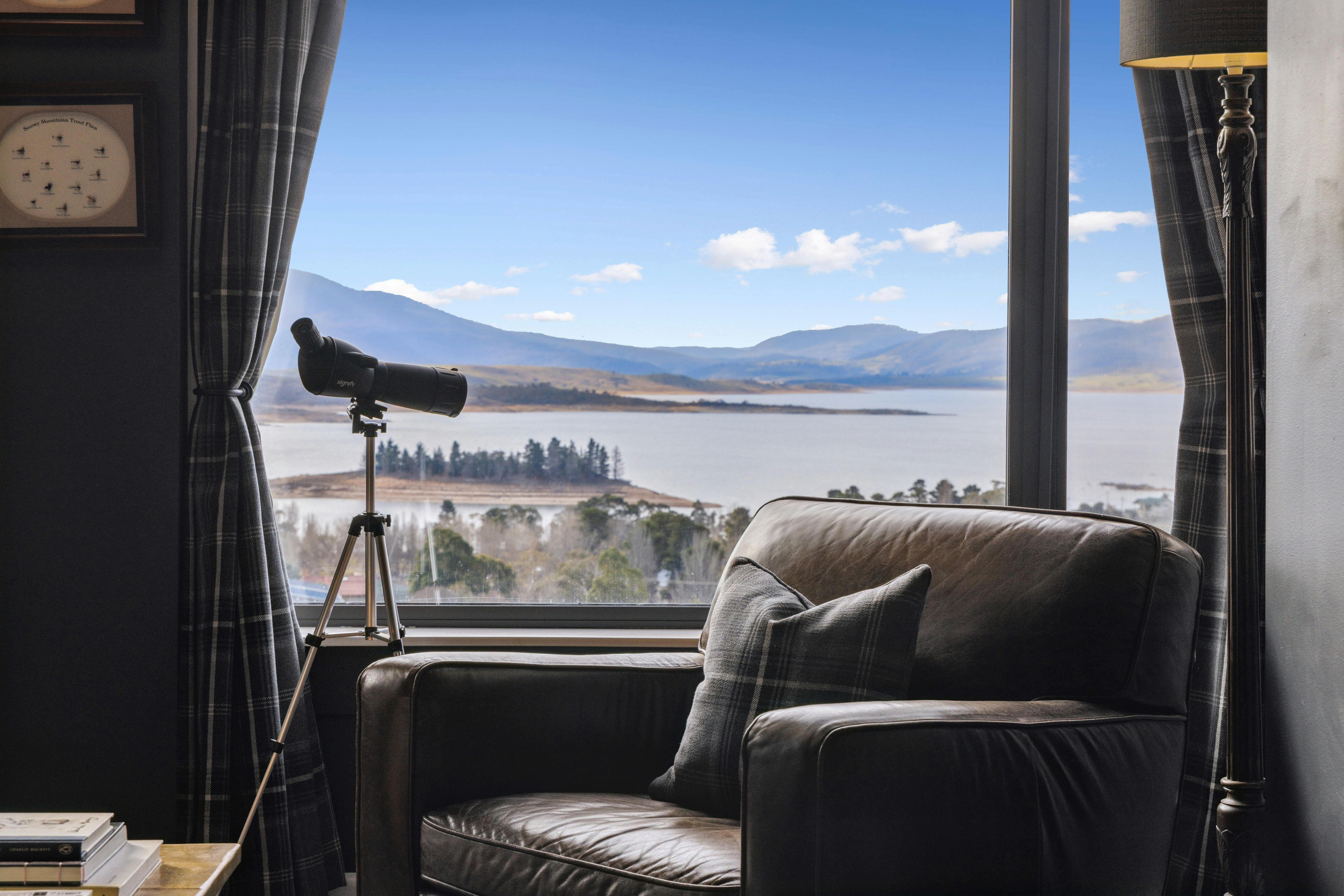 View from lodge reception area